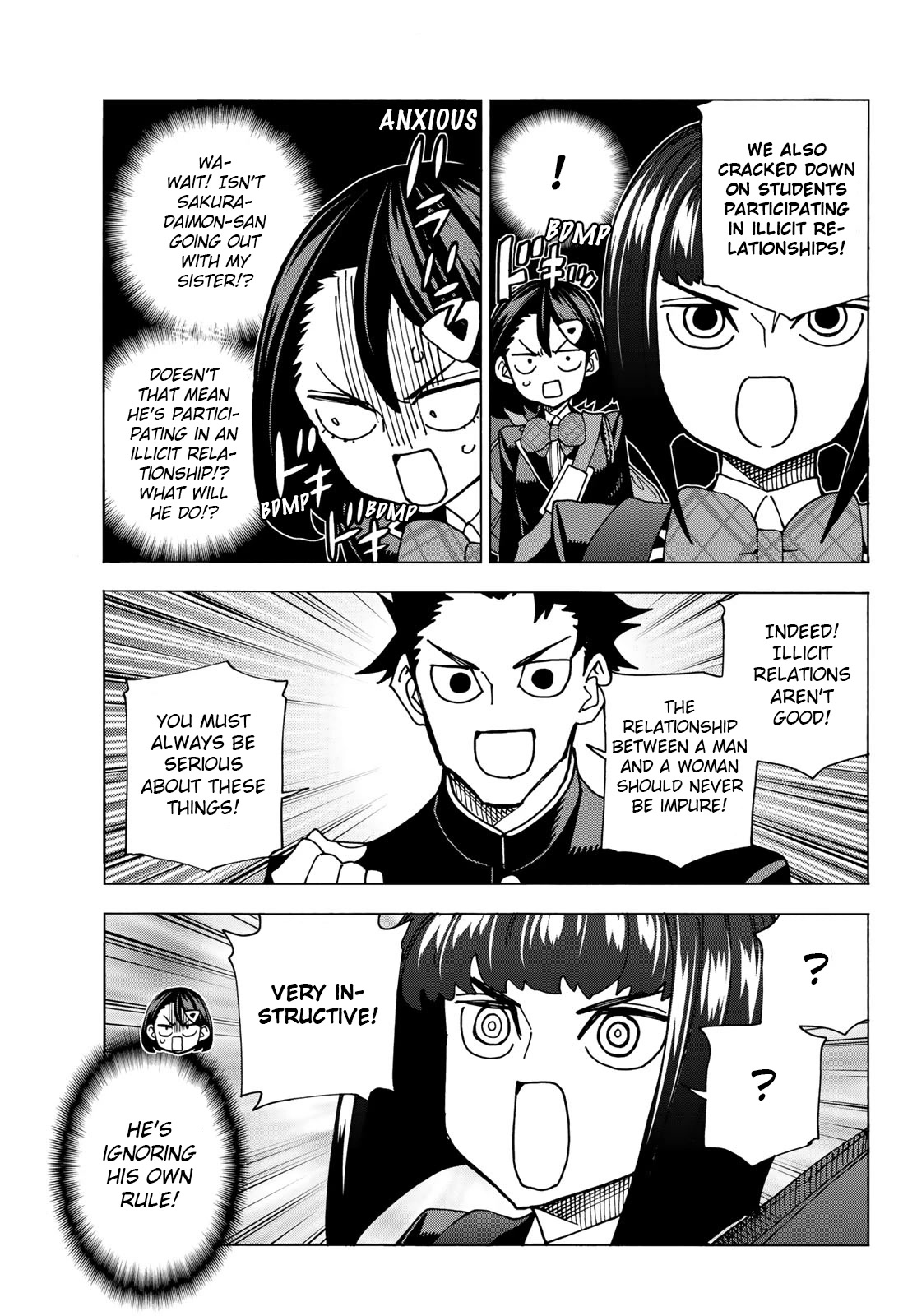 The Story Between a Dumb Prefect and a High School Girl with an Inappropriate Skirt Length Chapter 57 page 15 - Chapter 57: A story about dumb new students.