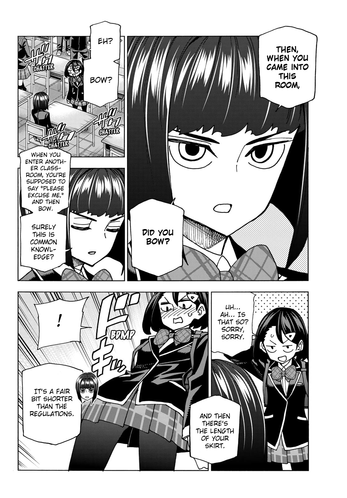 The Story Between a Dumb Prefect and a High School Girl with an Inappropriate Skirt Length Chapter 57 page 6 - Chapter 57: A story about dumb new students.