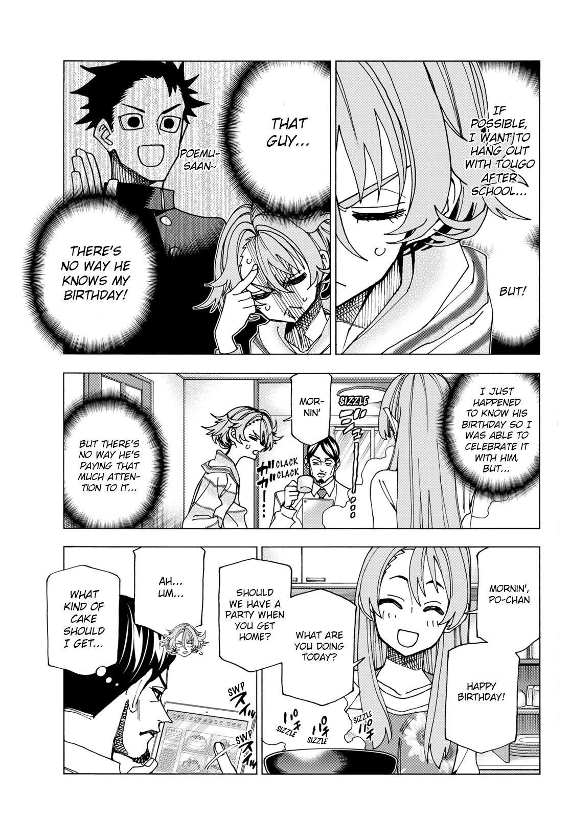 The Story Between a Dumb Prefect and a High School Girl with an Inappropriate Skirt Length Chapter 58 page 3 - Chapter 58: A story about a dumb girl and her birthday