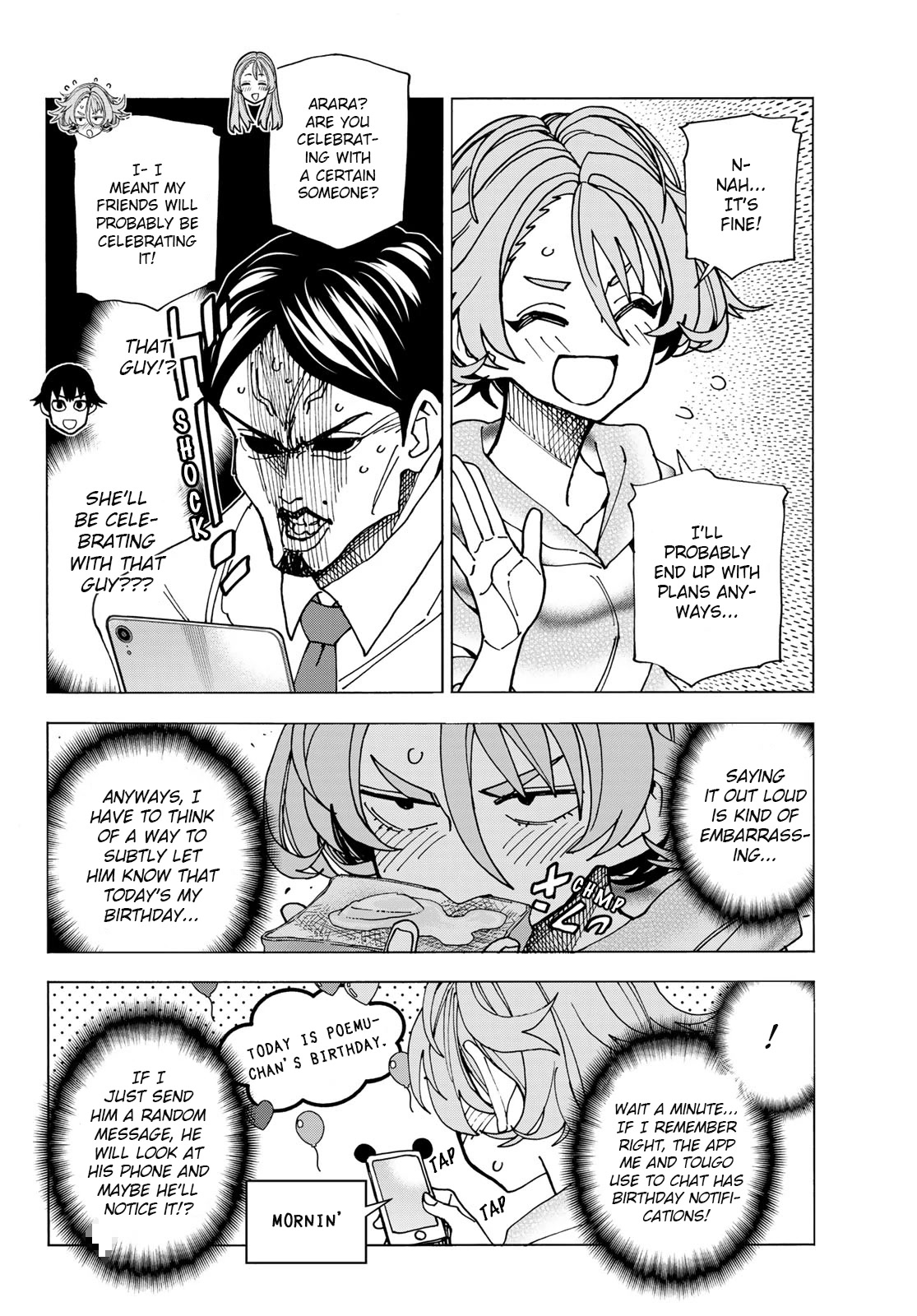 The Story Between a Dumb Prefect and a High School Girl with an Inappropriate Skirt Length Chapter 58 page 4 - Chapter 58: A story about a dumb girl and her birthday