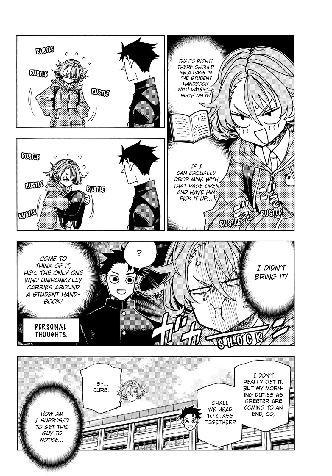 The Story Between a Dumb Prefect and a High School Girl with an Inappropriate Skirt Length Chapter 58 page 6 - Chapter 58: A story about a dumb girl and her birthday
