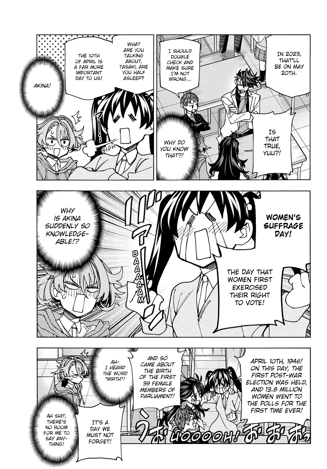 The Story Between a Dumb Prefect and a High School Girl with an Inappropriate Skirt Length Chapter 58 page 9 - Chapter 58: A story about a dumb girl and her birthday