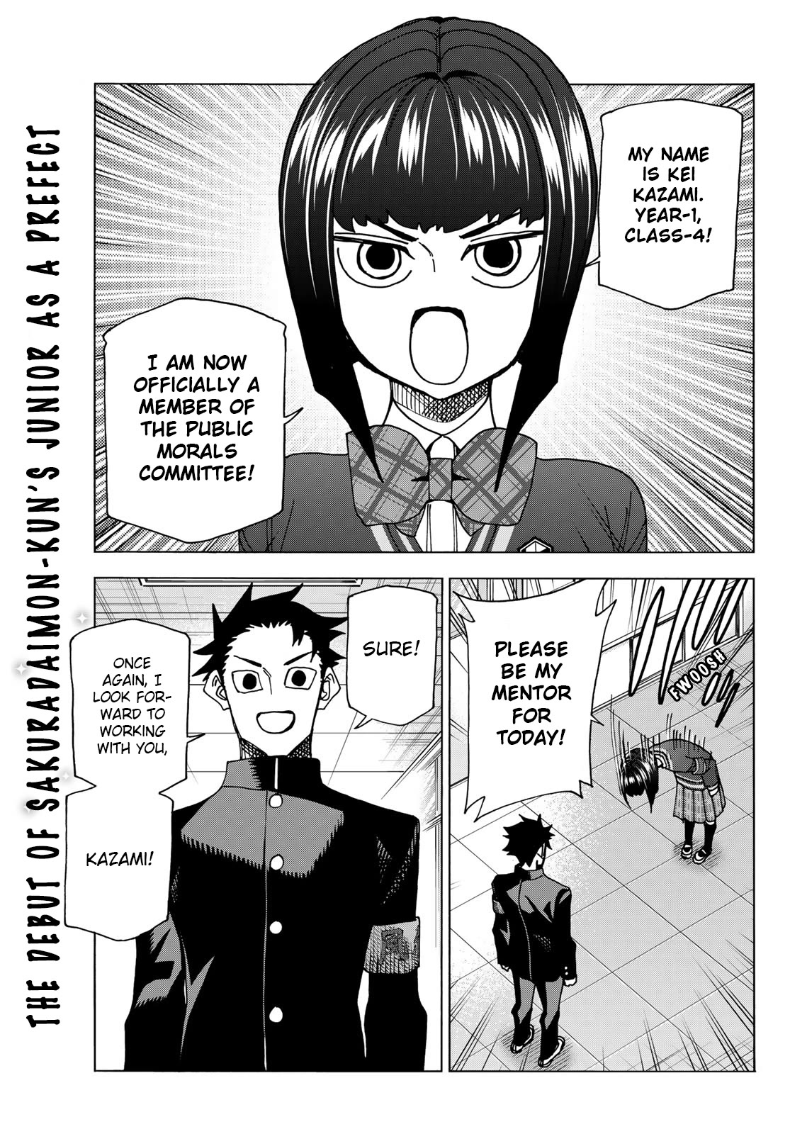 The Story Between a Dumb Prefect and a High School Girl with an Inappropriate Skirt Length Chapter 62 page 1 - Chapter 62: The Story of the Dumb Senior and Junior Prefects