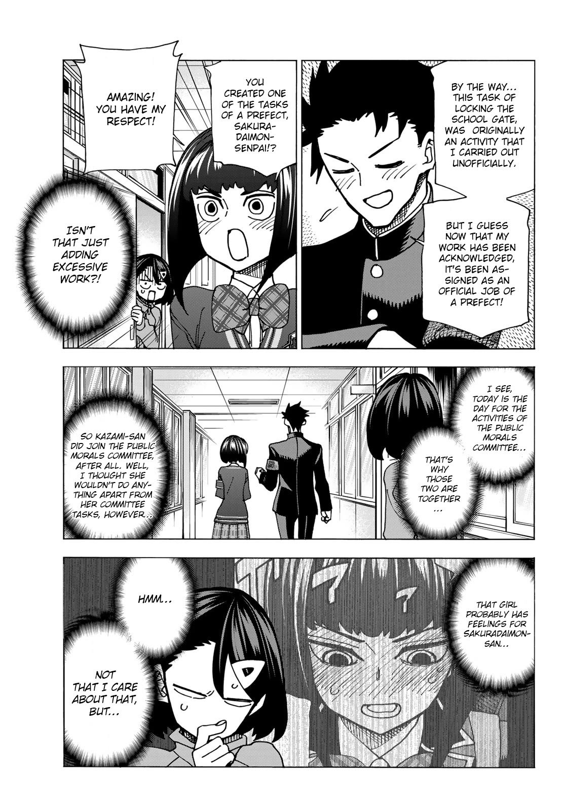 The Story Between a Dumb Prefect and a High School Girl with an Inappropriate Skirt Length Chapter 62 page 5 - Chapter 62: The Story of the Dumb Senior and Junior Prefects