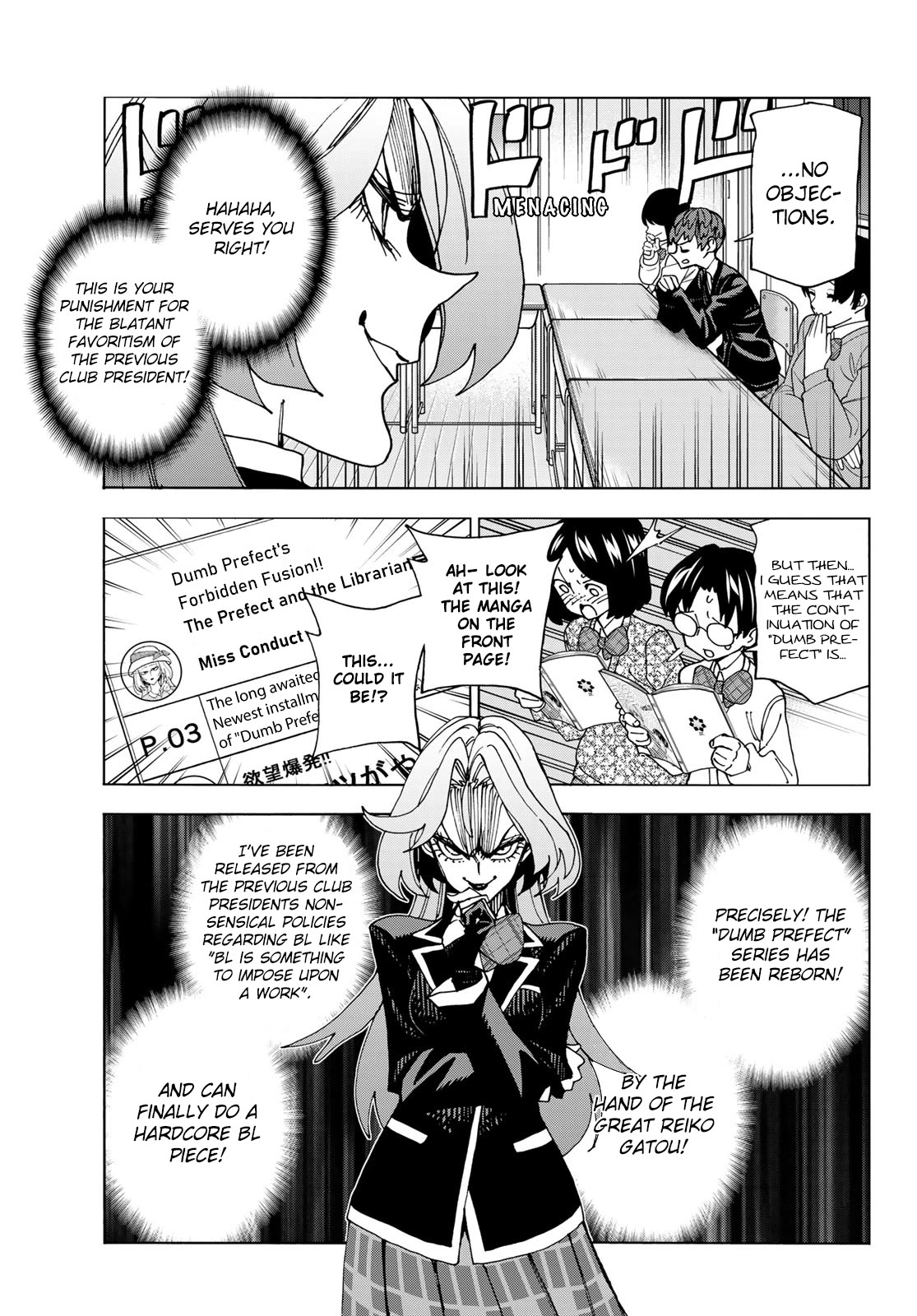 The Story Between a Dumb Prefect and a High School Girl with an Inappropriate Skirt Length Chapter 63 page 5 - Chapter 63: A story about dumb new students and a club activity tour