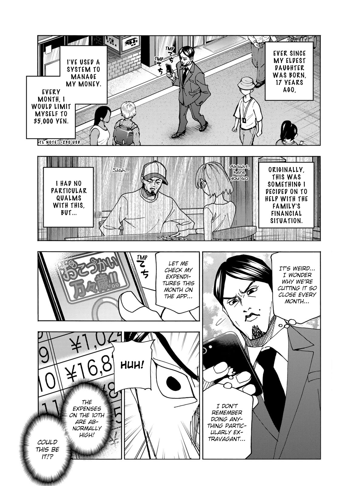 The Story Between a Dumb Prefect and a High School Girl with an Inappropriate Skirt Length Chapter 64 page 3 - Chapter 64: A story about a dumb father and his financial situation.