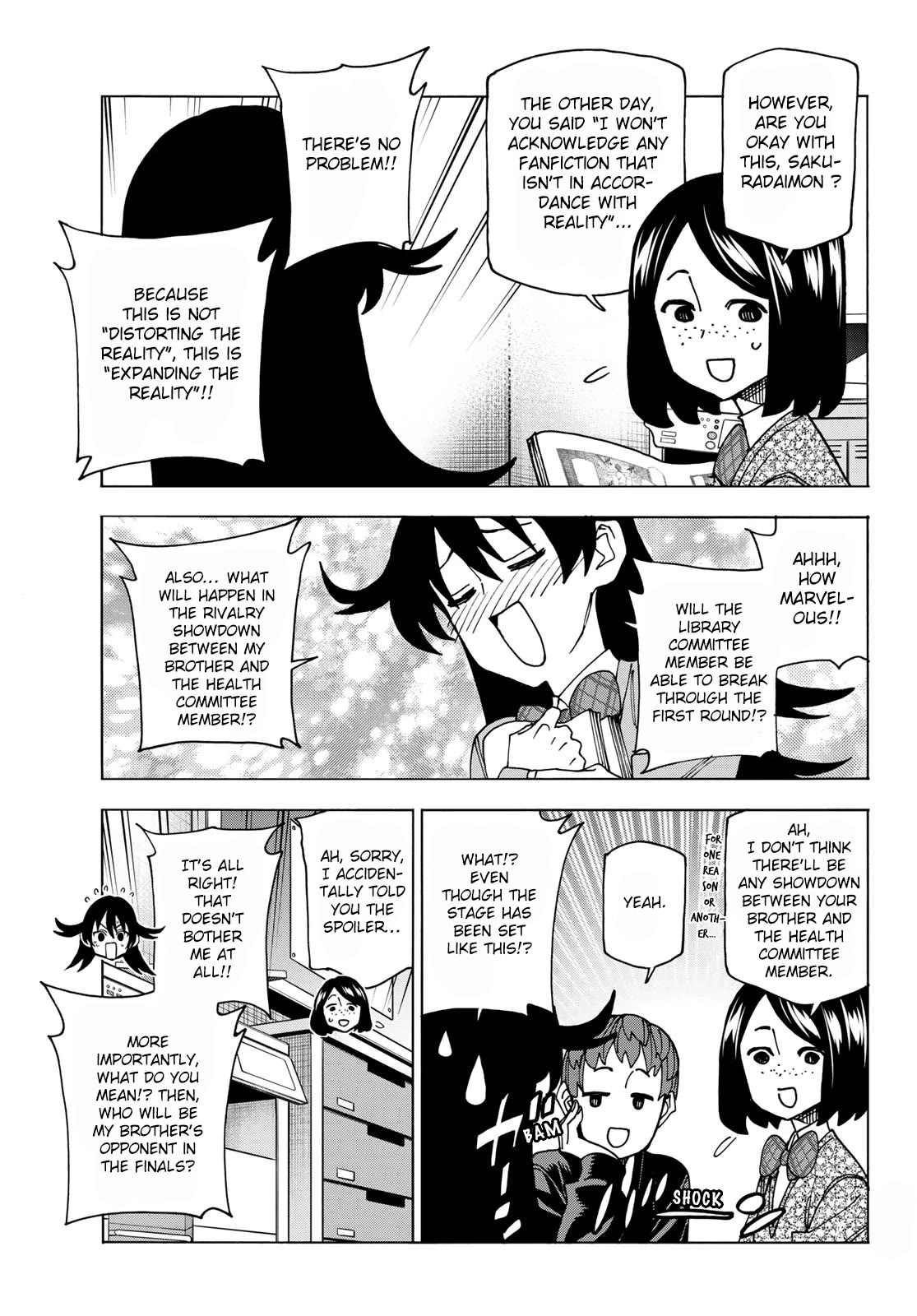 The Story Between a Dumb Prefect and a High School Girl with an Inappropriate Skirt Length Chapter 65 page 7 - Chapter 65: The story about the dumb newcomer and her creation activity