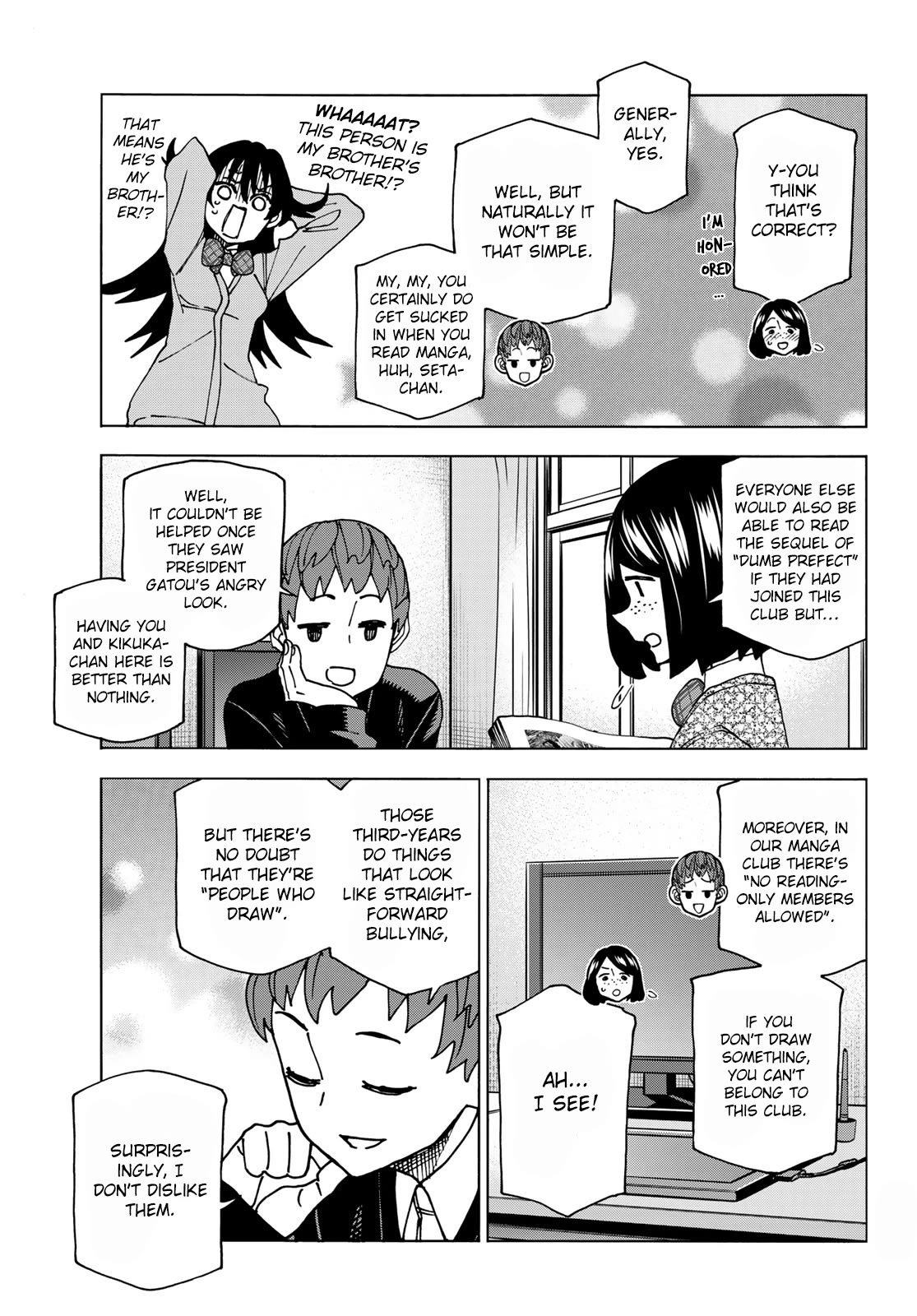 The Story Between a Dumb Prefect and a High School Girl with an Inappropriate Skirt Length Chapter 65 page 9 - Chapter 65: The story about the dumb newcomer and her creation activity