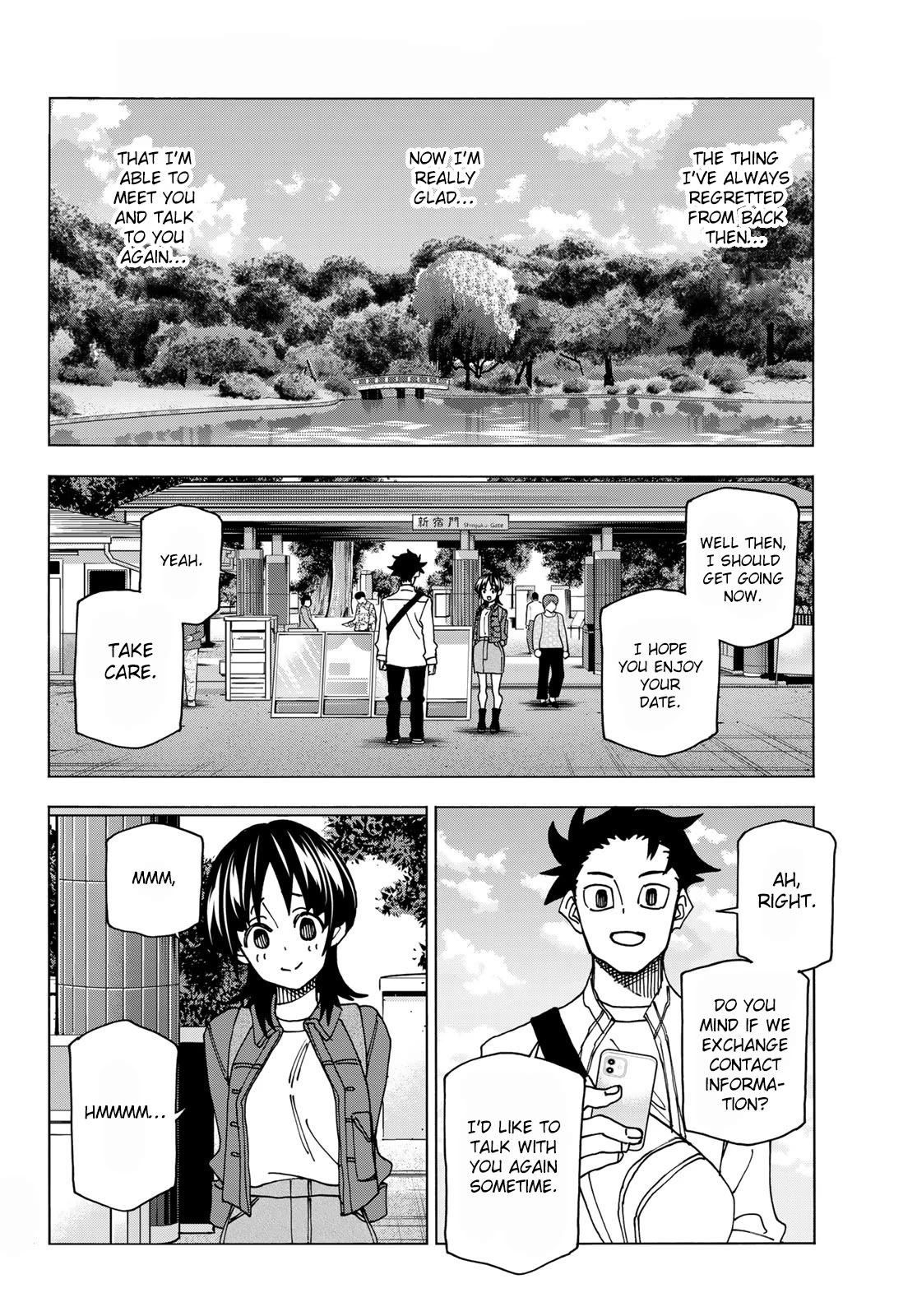 The Story Between a Dumb Prefect and a High School Girl with an Inappropriate Skirt Length Chapter 66 page 16 - Chapter 66: The Story of A Reunion Between the Dumb Prefect and His Old Friend.