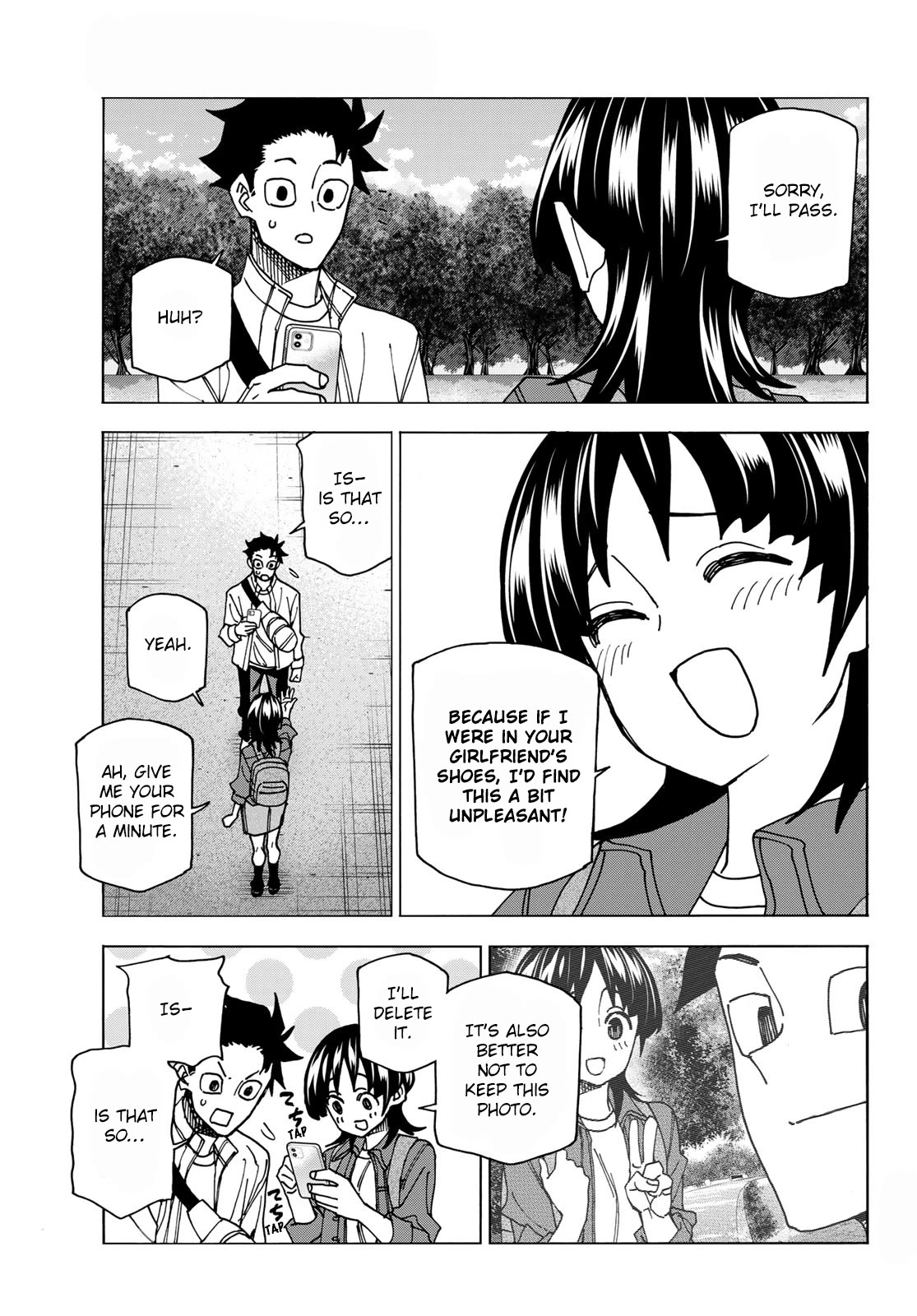 The Story Between a Dumb Prefect and a High School Girl with an Inappropriate Skirt Length Chapter 66 page 17 - Chapter 66: The Story of A Reunion Between the Dumb Prefect and His Old Friend.