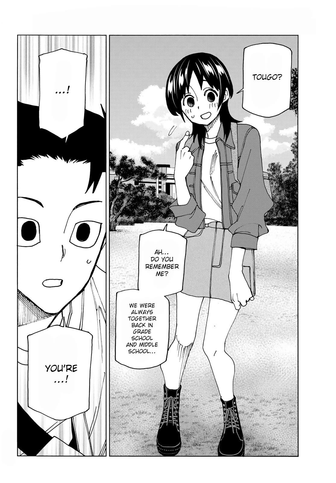 The Story Between a Dumb Prefect and a High School Girl with an Inappropriate Skirt Length Chapter 66 page 4 - Chapter 66: The Story of A Reunion Between the Dumb Prefect and His Old Friend.