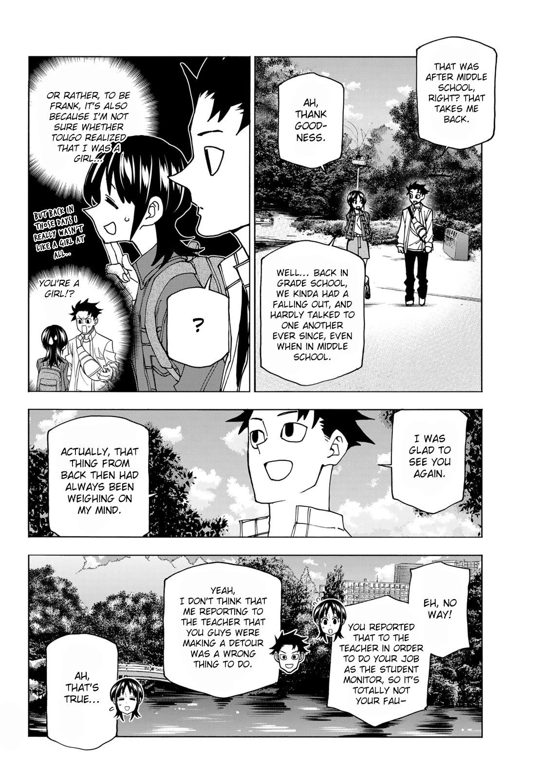 The Story Between a Dumb Prefect and a High School Girl with an Inappropriate Skirt Length Chapter 66 page 6 - Chapter 66: The Story of A Reunion Between the Dumb Prefect and His Old Friend.