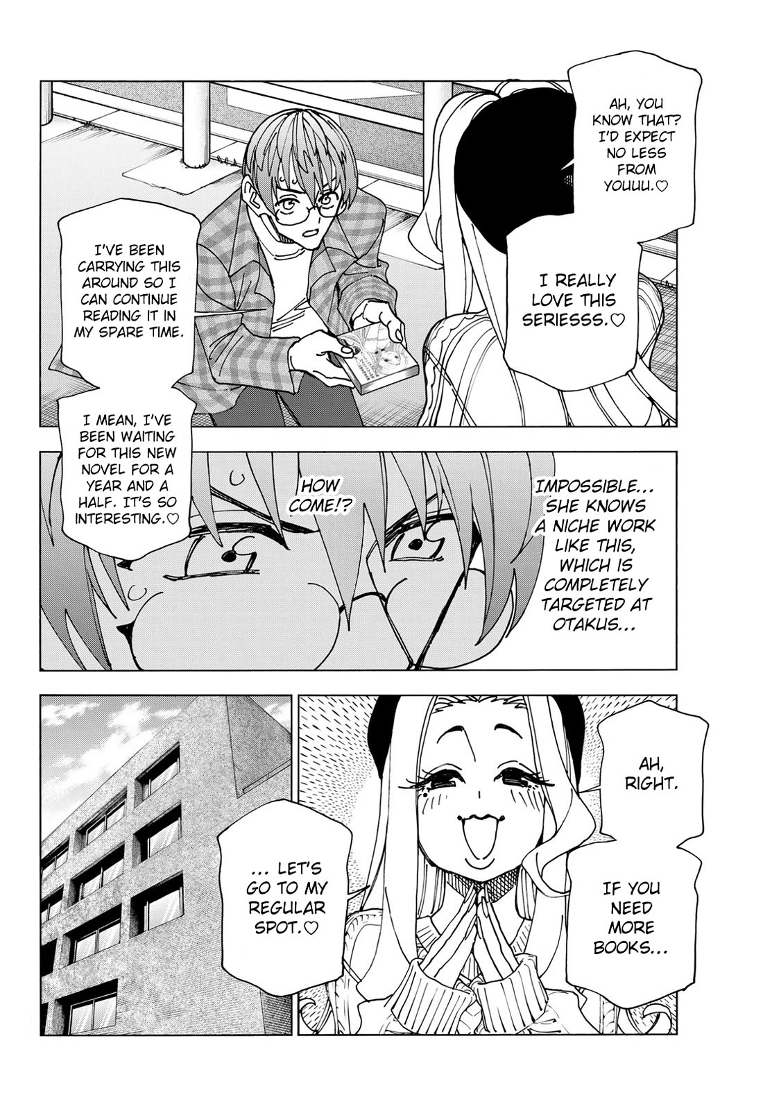 The Story Between a Dumb Prefect and a High School Girl with an Inappropriate Skirt Length Chapter 68 page 14 - Chapter 68: The Story of A Dumb Library Committee and An Avid-Reader Gyaru