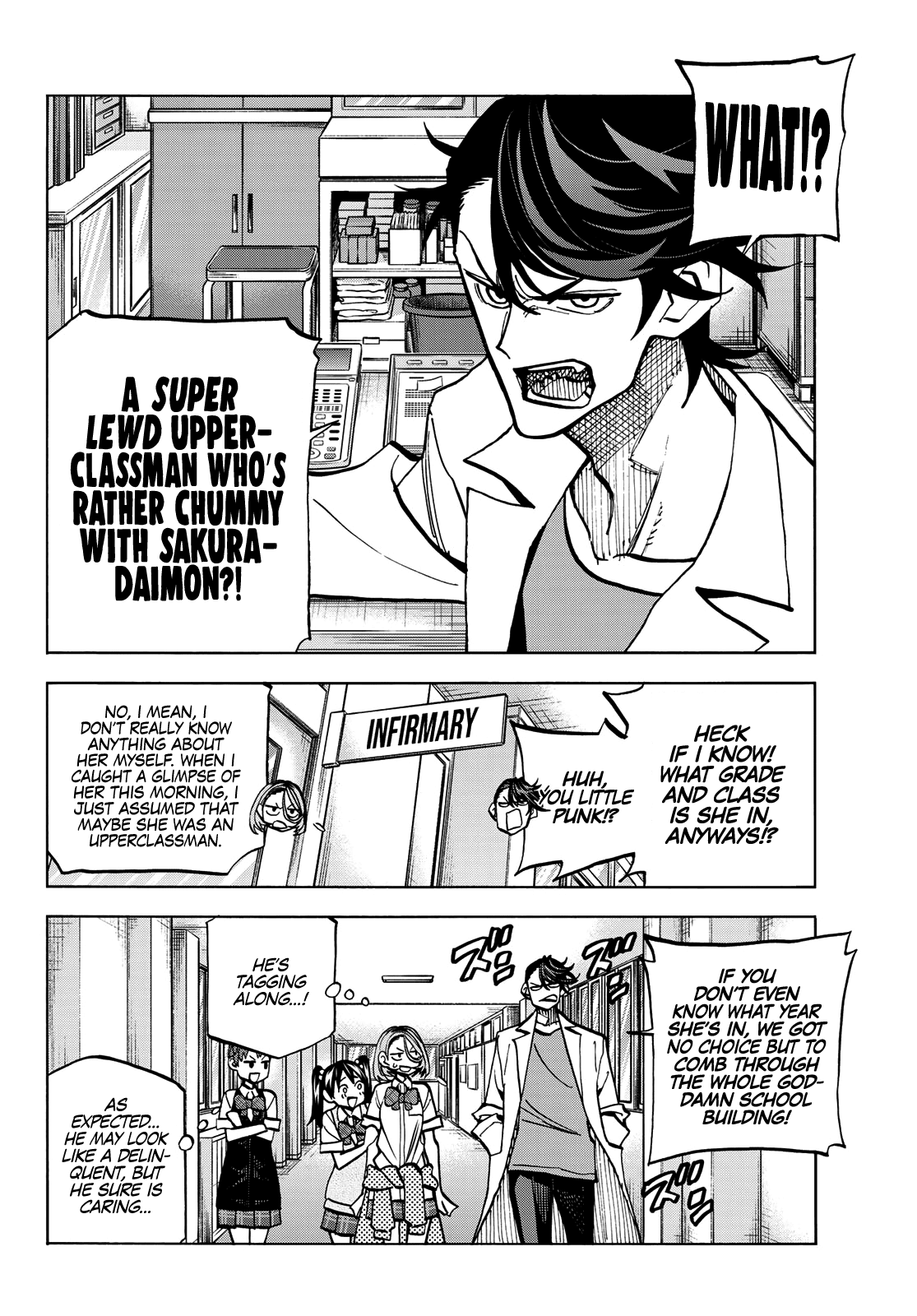 The Story Between a Dumb Prefect and a High School Girl with an Inappropriate Skirt Length Chapter 7 page 12 - Chapter 7: The Story about the Dumb Prefect and the Overly Friendly Gyaru Upperclassman