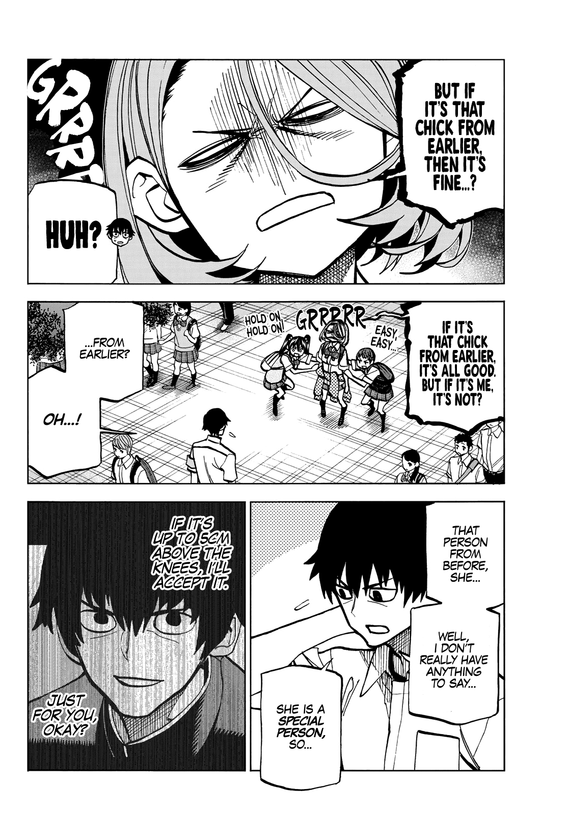 The Story Between a Dumb Prefect and a High School Girl with an Inappropriate Skirt Length Chapter 7 page 8 - Chapter 7: The Story about the Dumb Prefect and the Overly Friendly Gyaru Upperclassman