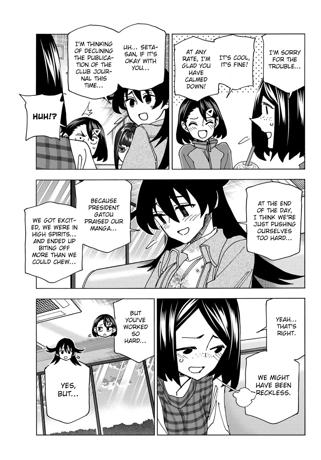 The Story Between a Dumb Prefect and a High School Girl with an Inappropriate Skirt Length Chapter 71 page 17 - Chapter 71: The story of the Dumb Manga-Club Members’ discussion on production