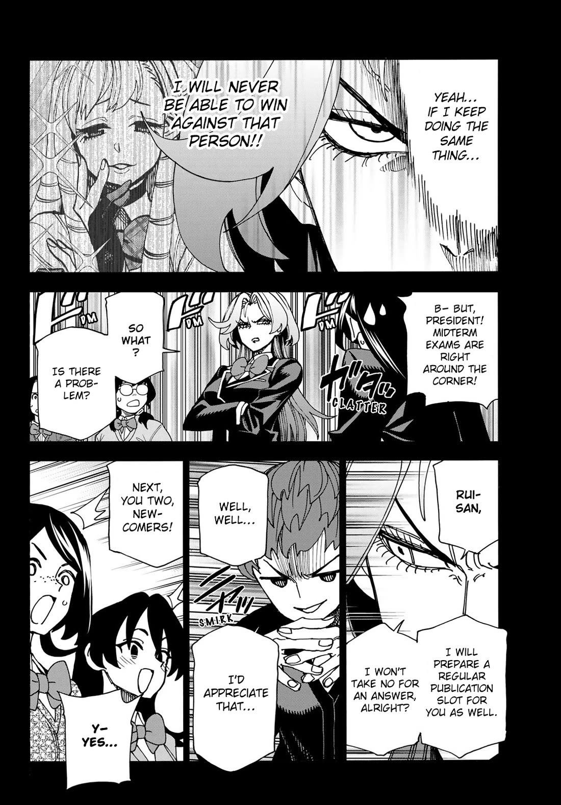 The Story Between a Dumb Prefect and a High School Girl with an Inappropriate Skirt Length Chapter 71 page 6 - Chapter 71: The story of the Dumb Manga-Club Members’ discussion on production