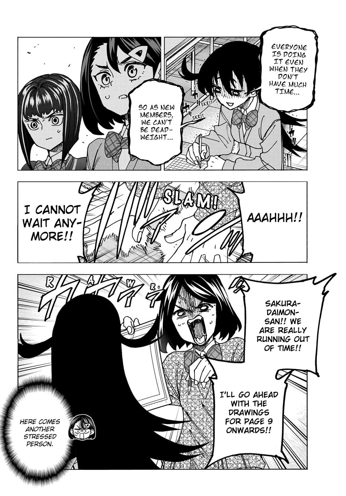 The Story Between a Dumb Prefect and a High School Girl with an Inappropriate Skirt Length Chapter 71 page 8 - Chapter 71: The story of the Dumb Manga-Club Members’ discussion on production