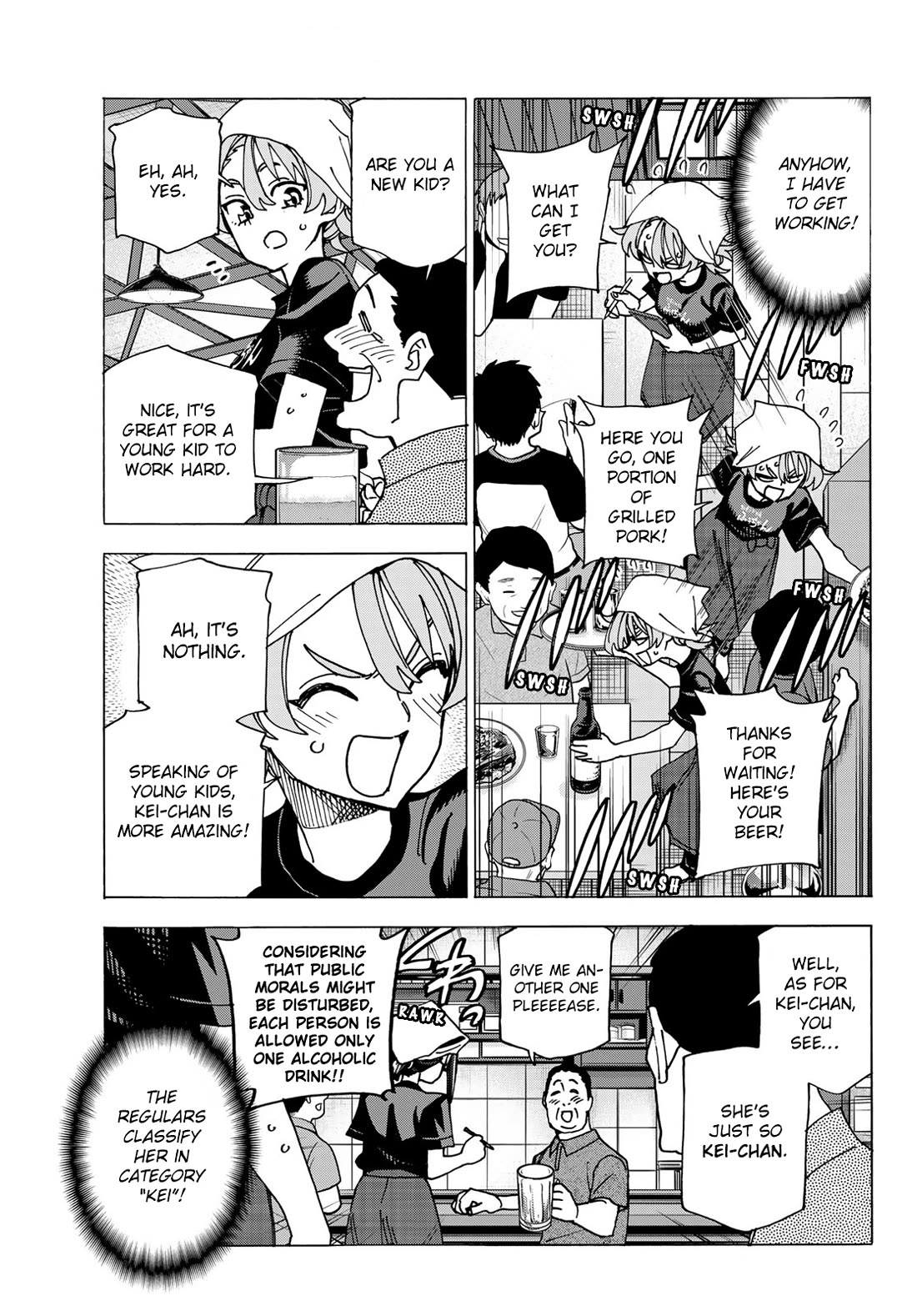 The Story Between a Dumb Prefect and a High School Girl with an Inappropriate Skirt Length Chapter 72 page 13 - Chapter 72: The Story of The Dumb Girl’s Part Time Job