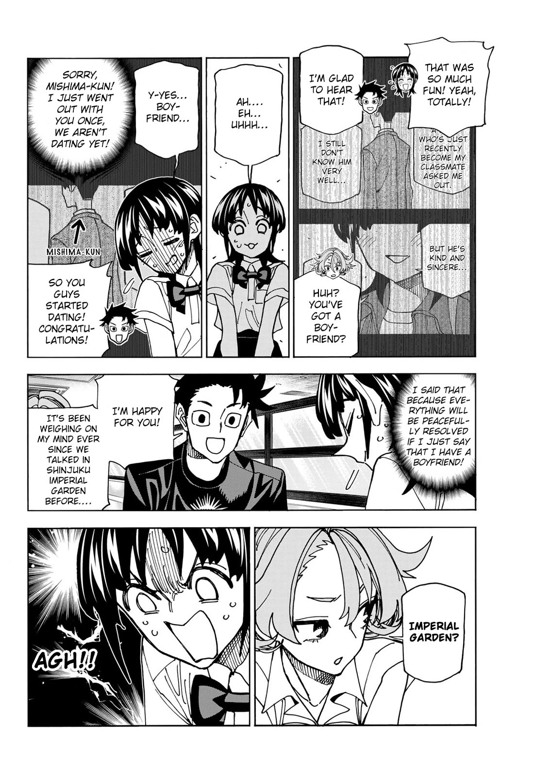 The Story Between a Dumb Prefect and a High School Girl with an Inappropriate Skirt Length Chapter 74 page 10 - Chapter 74: The Story of a dumb guy, his dumb girlfriend and his dumb old friend