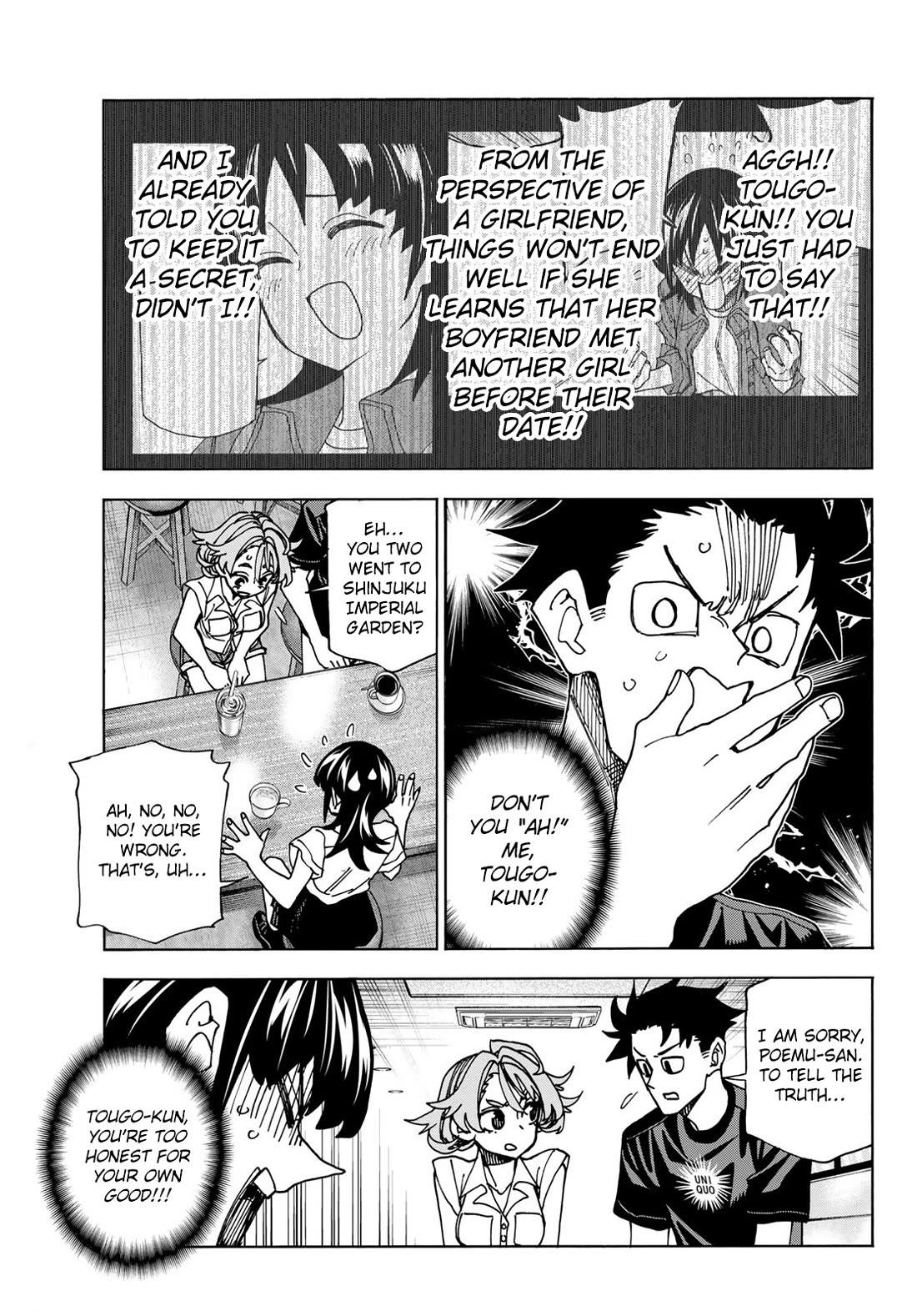 The Story Between a Dumb Prefect and a High School Girl with an Inappropriate Skirt Length Chapter 74 page 11 - Chapter 74: The Story of a dumb guy, his dumb girlfriend and his dumb old friend