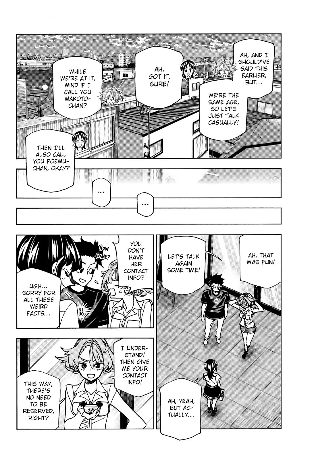 The Story Between a Dumb Prefect and a High School Girl with an Inappropriate Skirt Length Chapter 74 page 14 - Chapter 74: The Story of a dumb guy, his dumb girlfriend and his dumb old friend