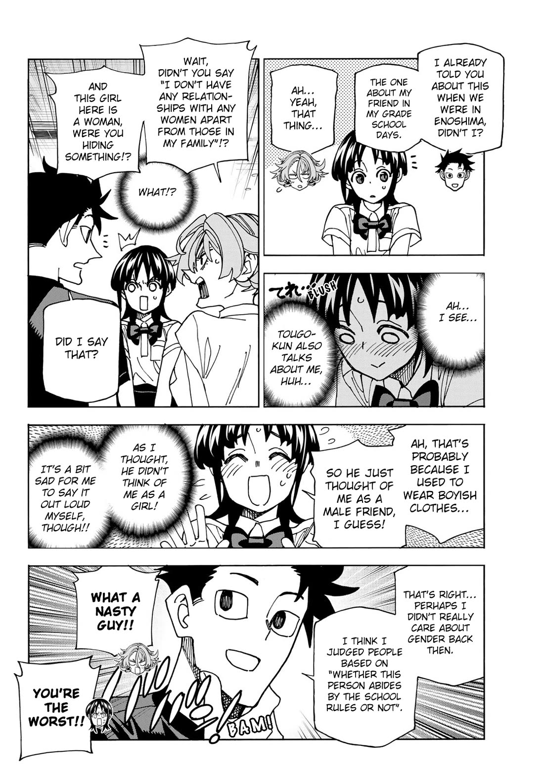The Story Between a Dumb Prefect and a High School Girl with an Inappropriate Skirt Length Chapter 74 page 8 - Chapter 74: The Story of a dumb guy, his dumb girlfriend and his dumb old friend