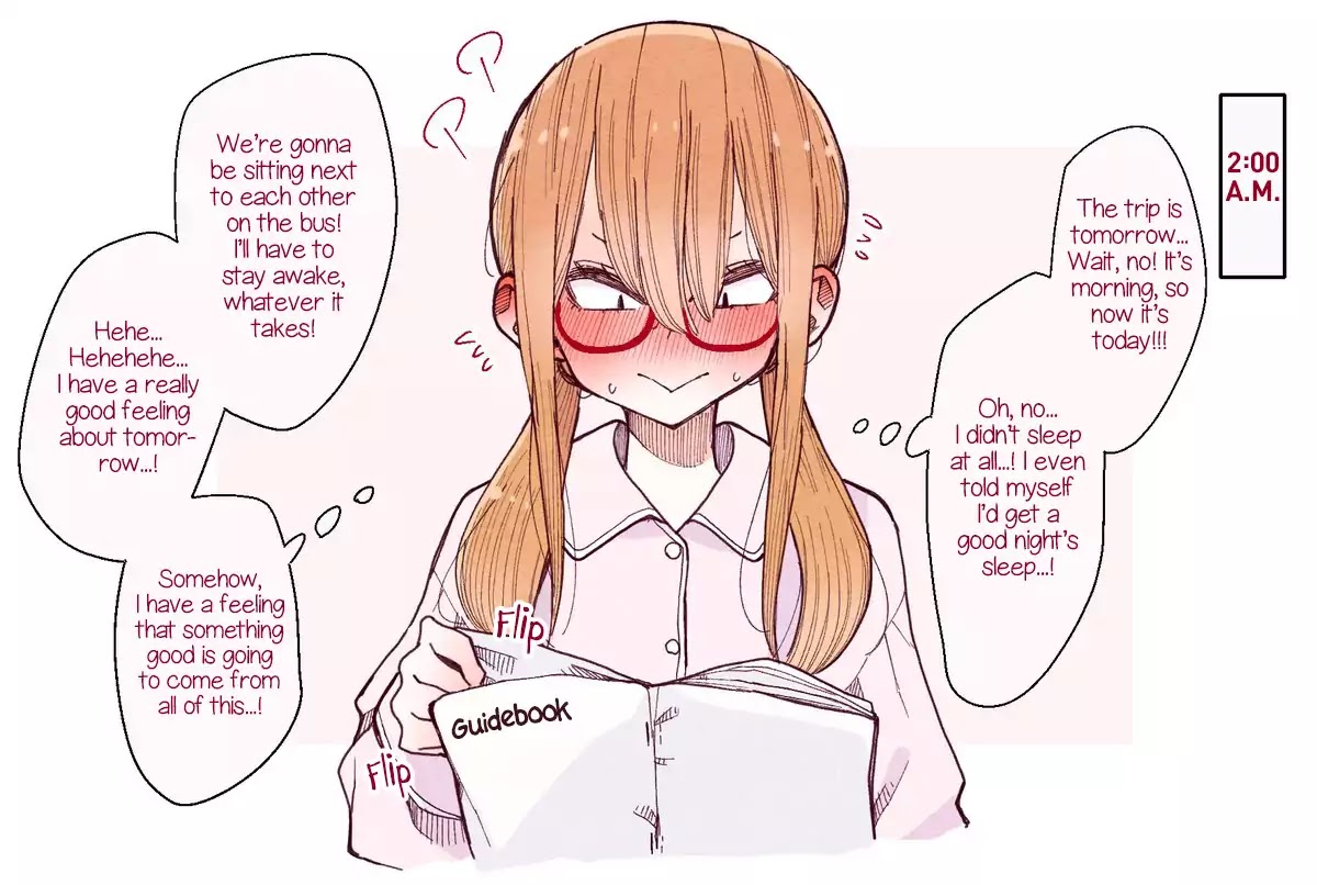 The Story of a Girl with Sanpaku Eyes Chapter 4.4 page 1 - Vol. 4 Chapter 4: Pre-trip stomach butterflies!