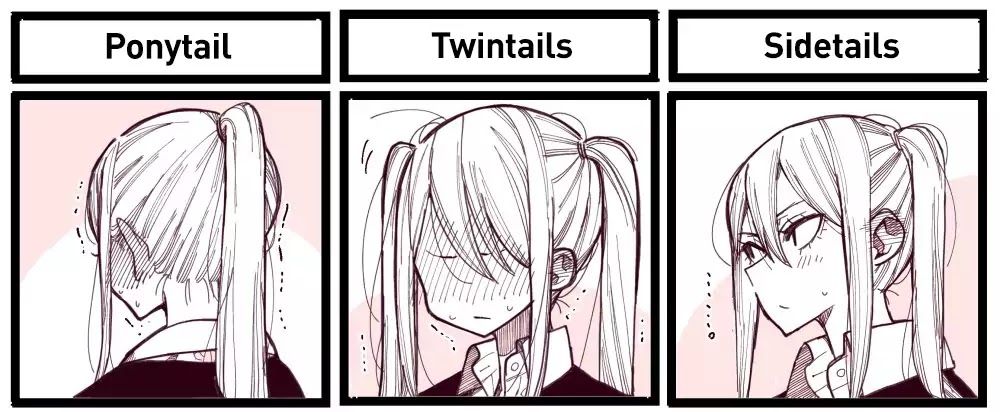 The Story of a Girl with Sanpaku Eyes Chapter 4.6 page 1 - Vol. 4 Chapter 6: Cover girl hairstyles