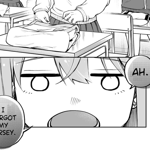 The Story of a Kouhai Who Flirts with Me as a Self-Proclaimed Girlfriend Chapter 5.5: The Story of a Kouhai, my Self-Proclaimed Girlfriend borrowing a jersey. cover