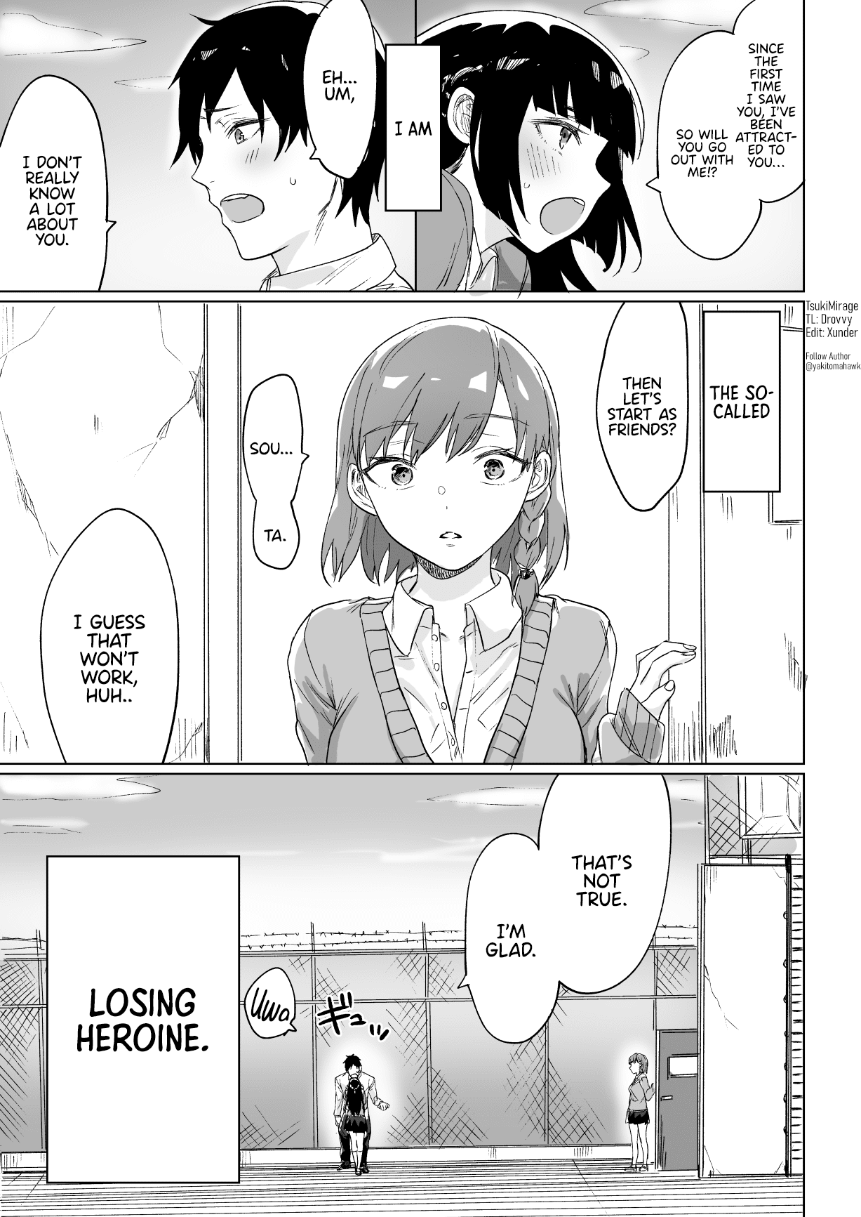 The story of a losing heroine doing her best to win! Chapter 1 page 1 - Chapter 1