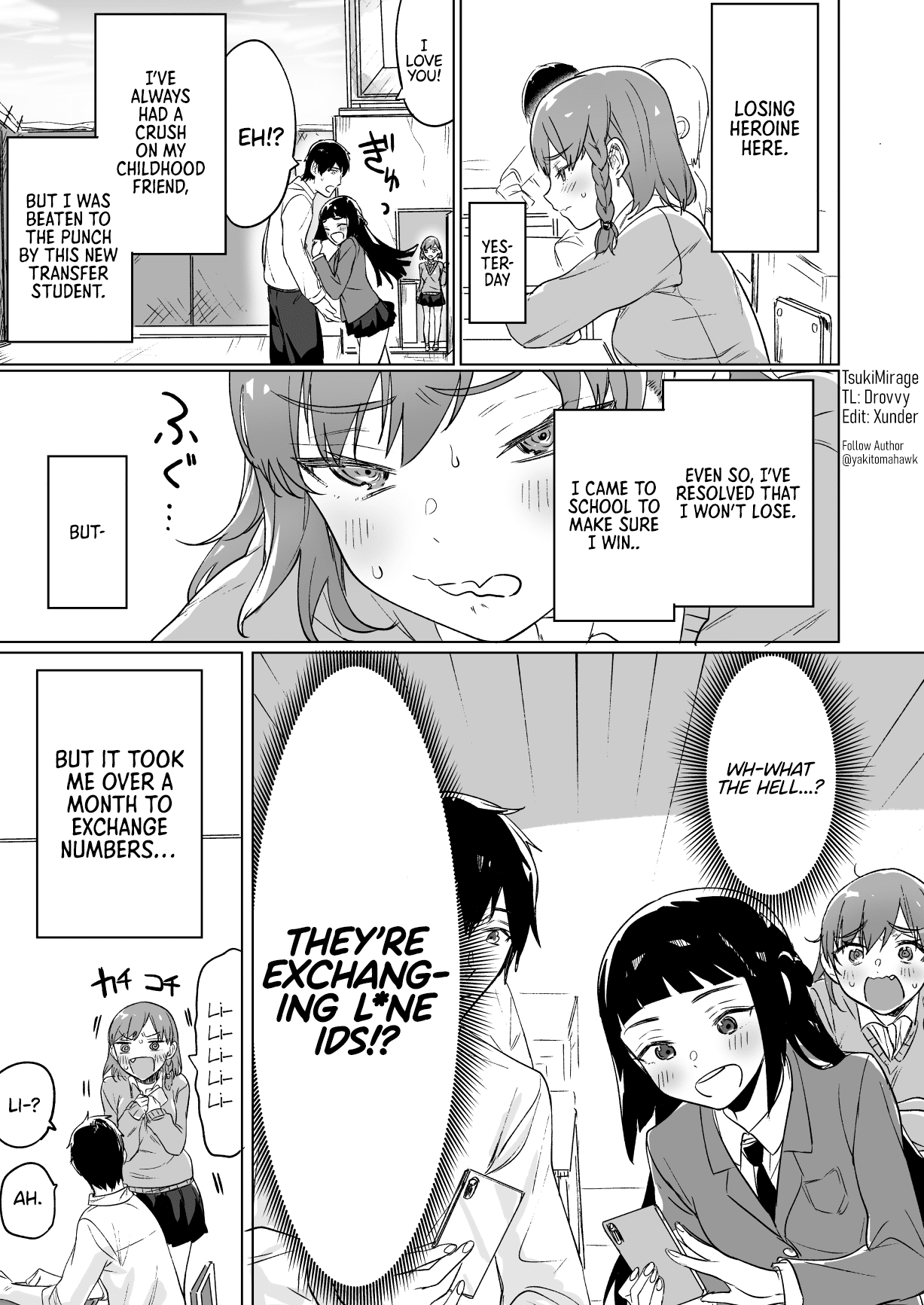 The story of a losing heroine doing her best to win! Chapter 2 page 1 - Chapter 2