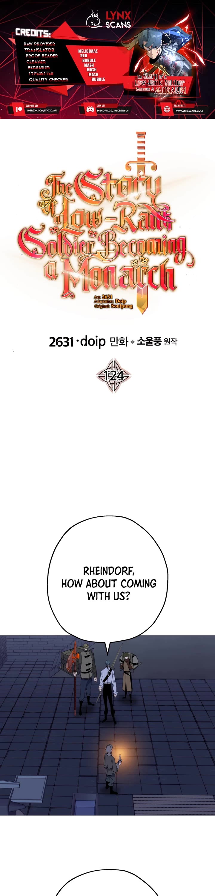 The Story of a Low-Rank Soldier Becoming a Monarch Chapter 124 page 1 - Chapter 124