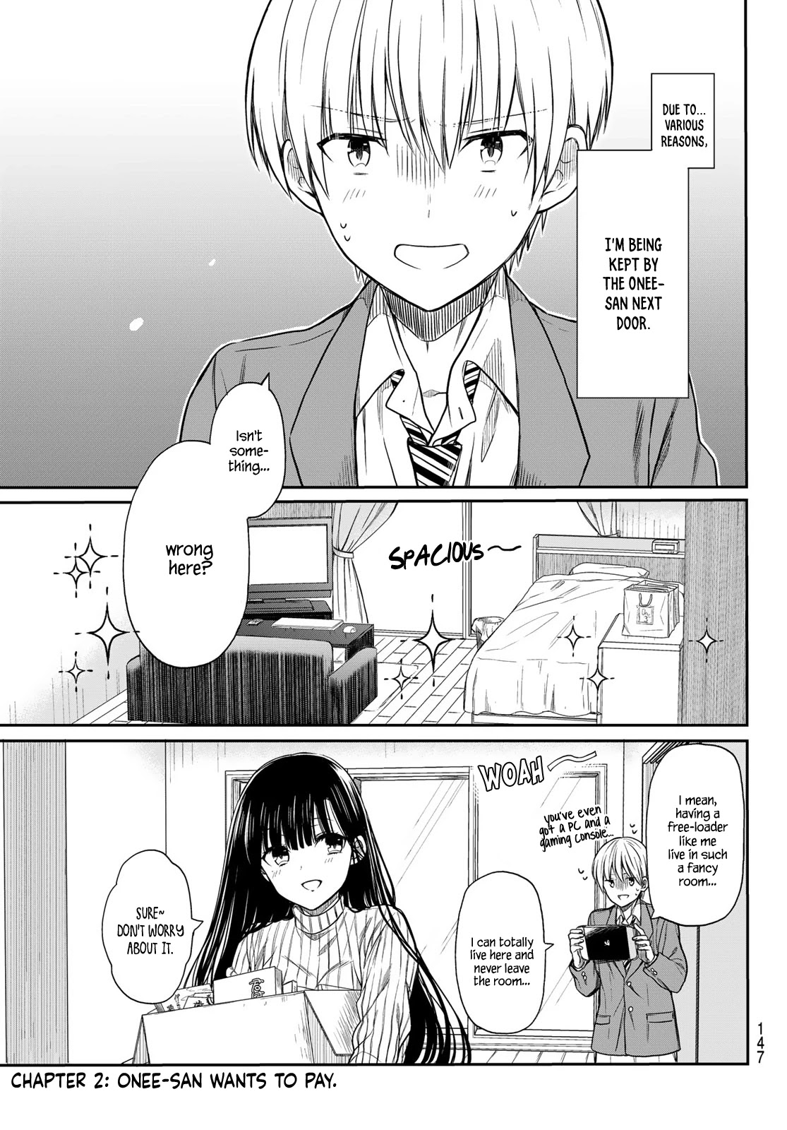 The Story of an Onee-San Who Wants to Keep a High School Boy Chapter 2 page 2 - Chapter 2: Onee-san Wants to pay.