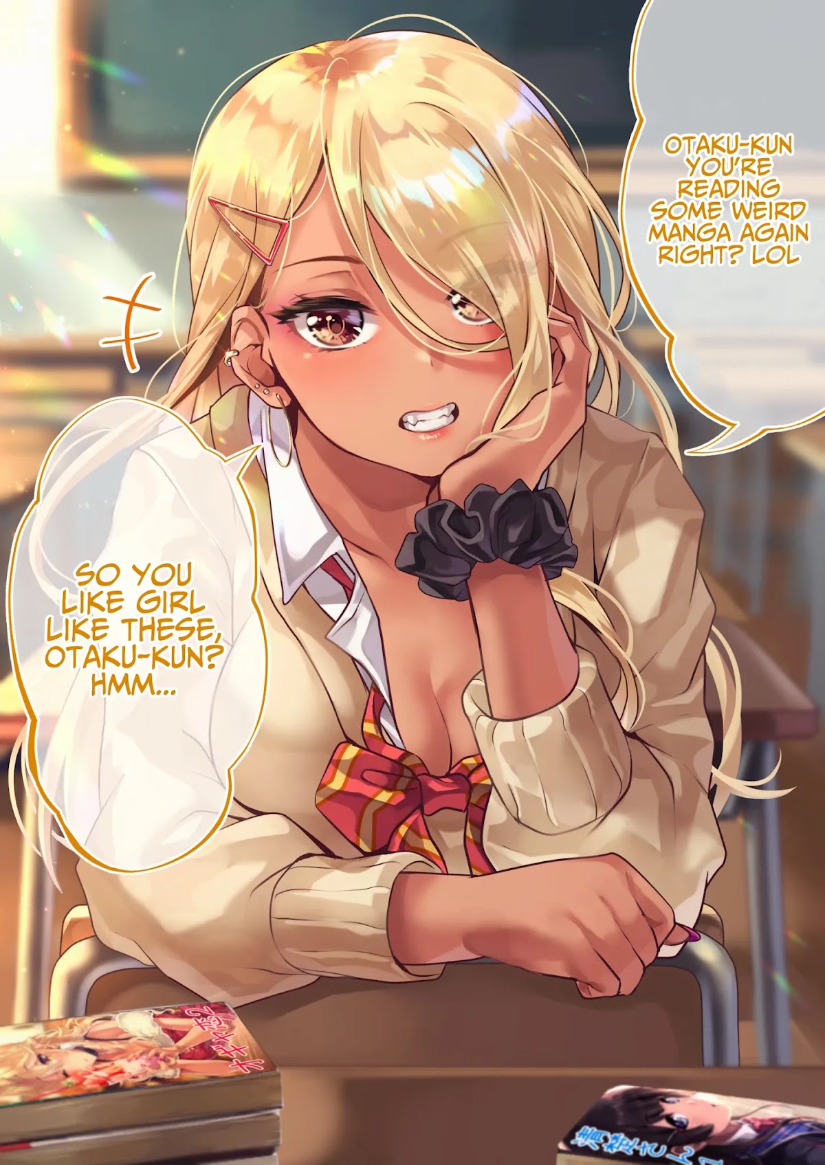 The Story of an Otaku and a Gyaru Falling in Love Chapter 1 page 1 - Chapter 1: Affection Level: Kinjo 0.03%