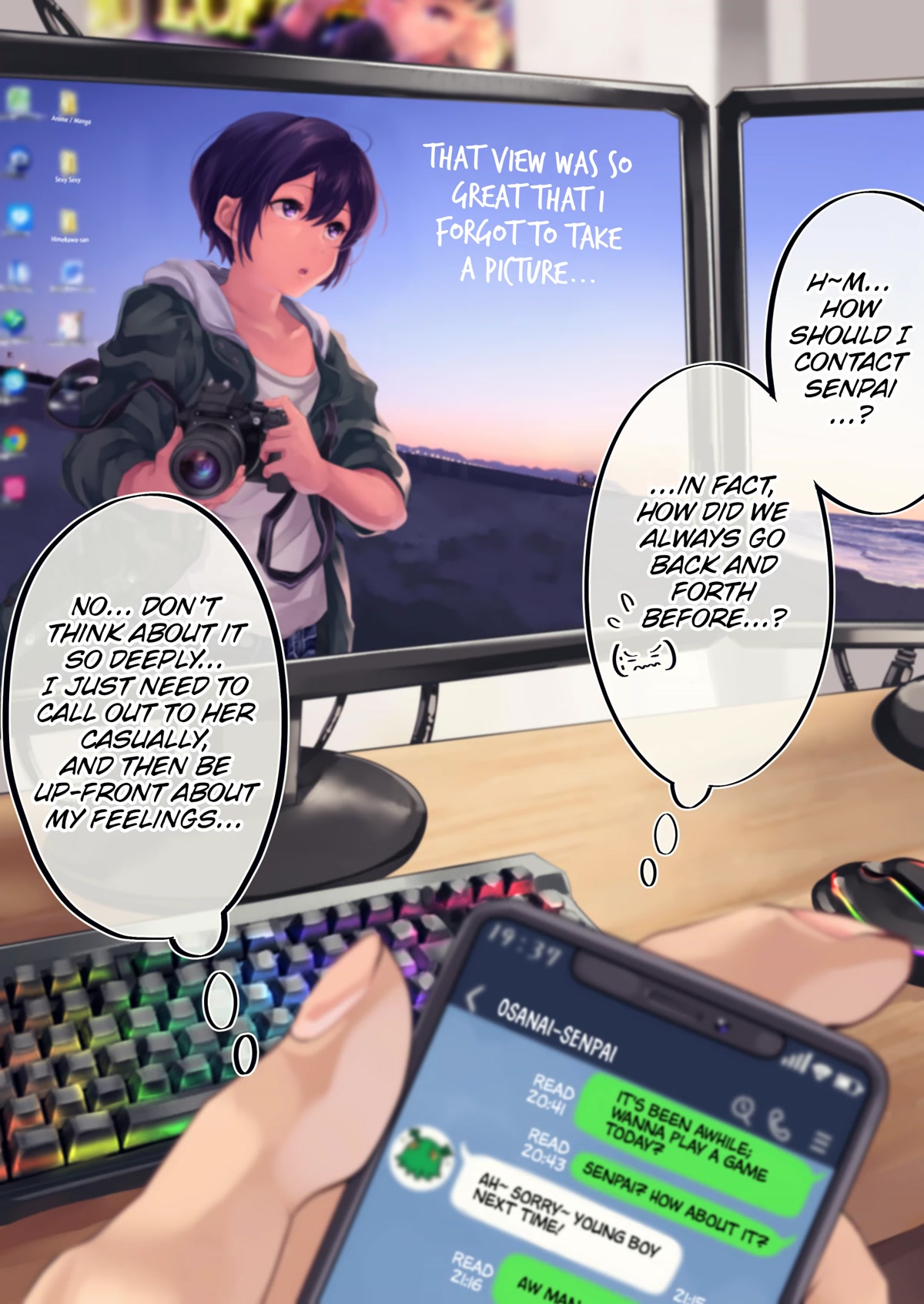 The Story of an Otaku and a Gyaru Falling in Love Chapter 100 page 1 - Chapter 100: Affection Level: Osanai 100%
