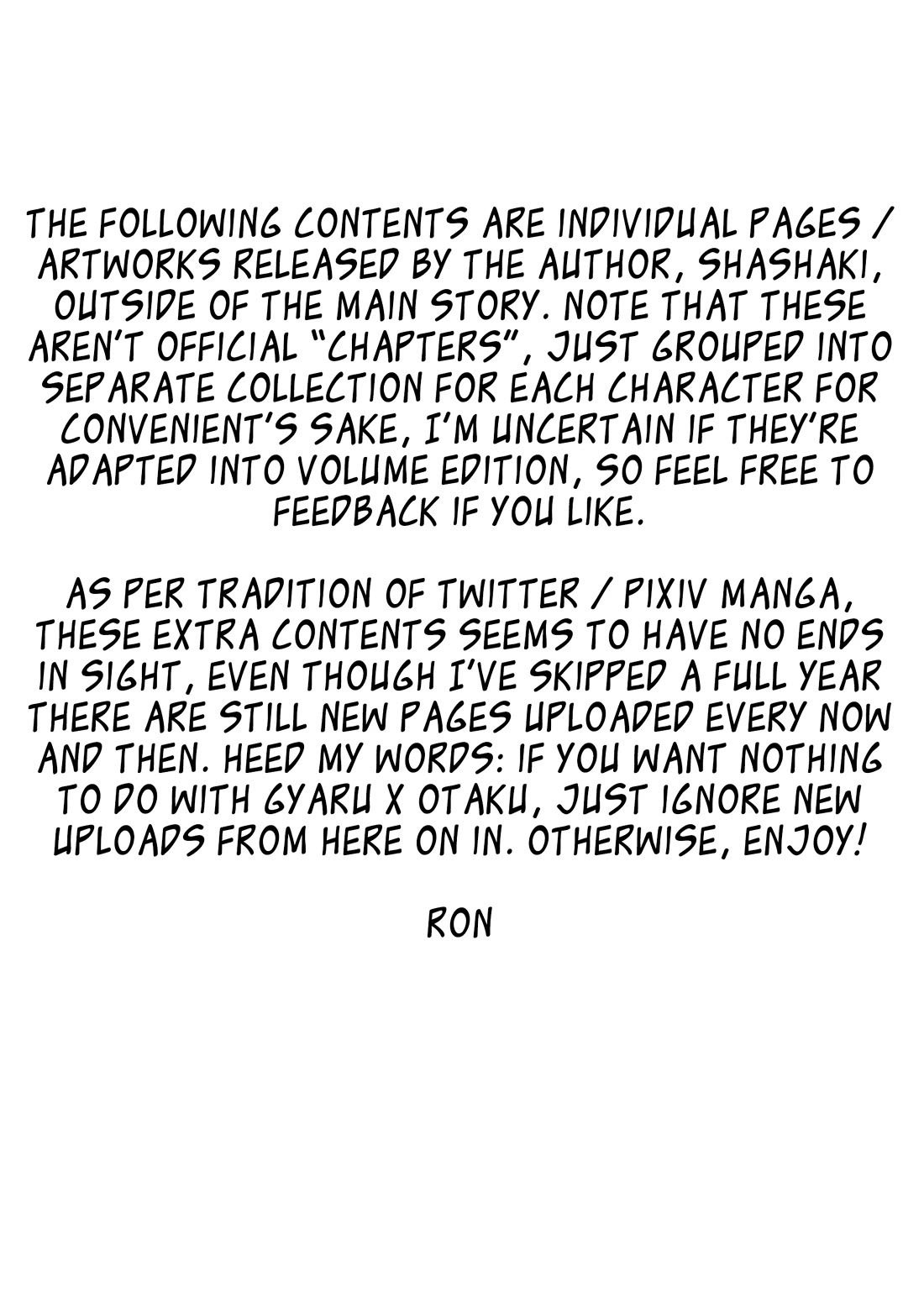 The Story of an Otaku and a Gyaru Falling in Love Chapter 108 page 1 - Chapter 108: Extra (Kinjou-san)