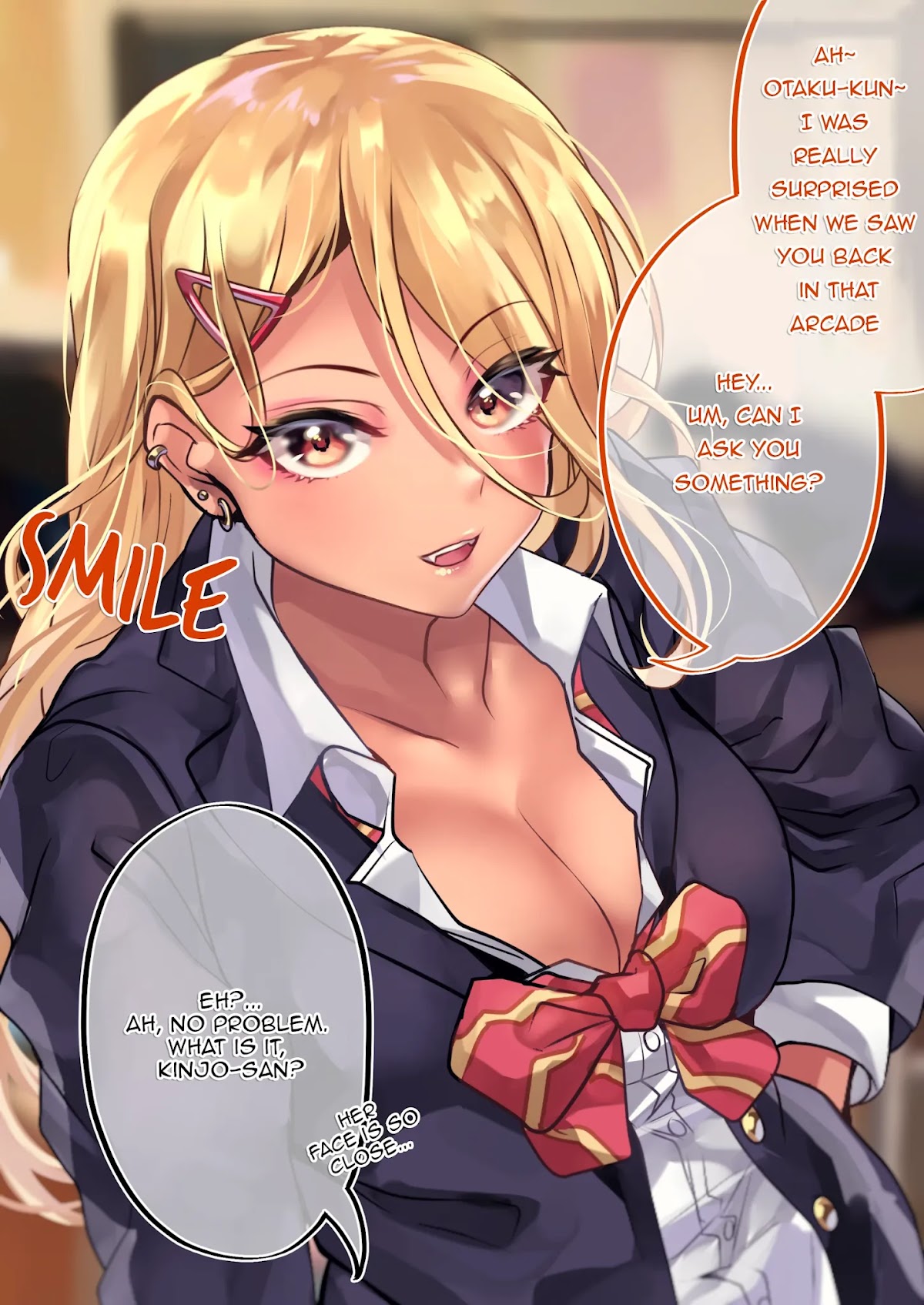 The Story of an Otaku and a Gyaru Falling in Love Chapter 24 page 1 - Chapter 24: Affection Level: Kinjo 15% Osanai 17%