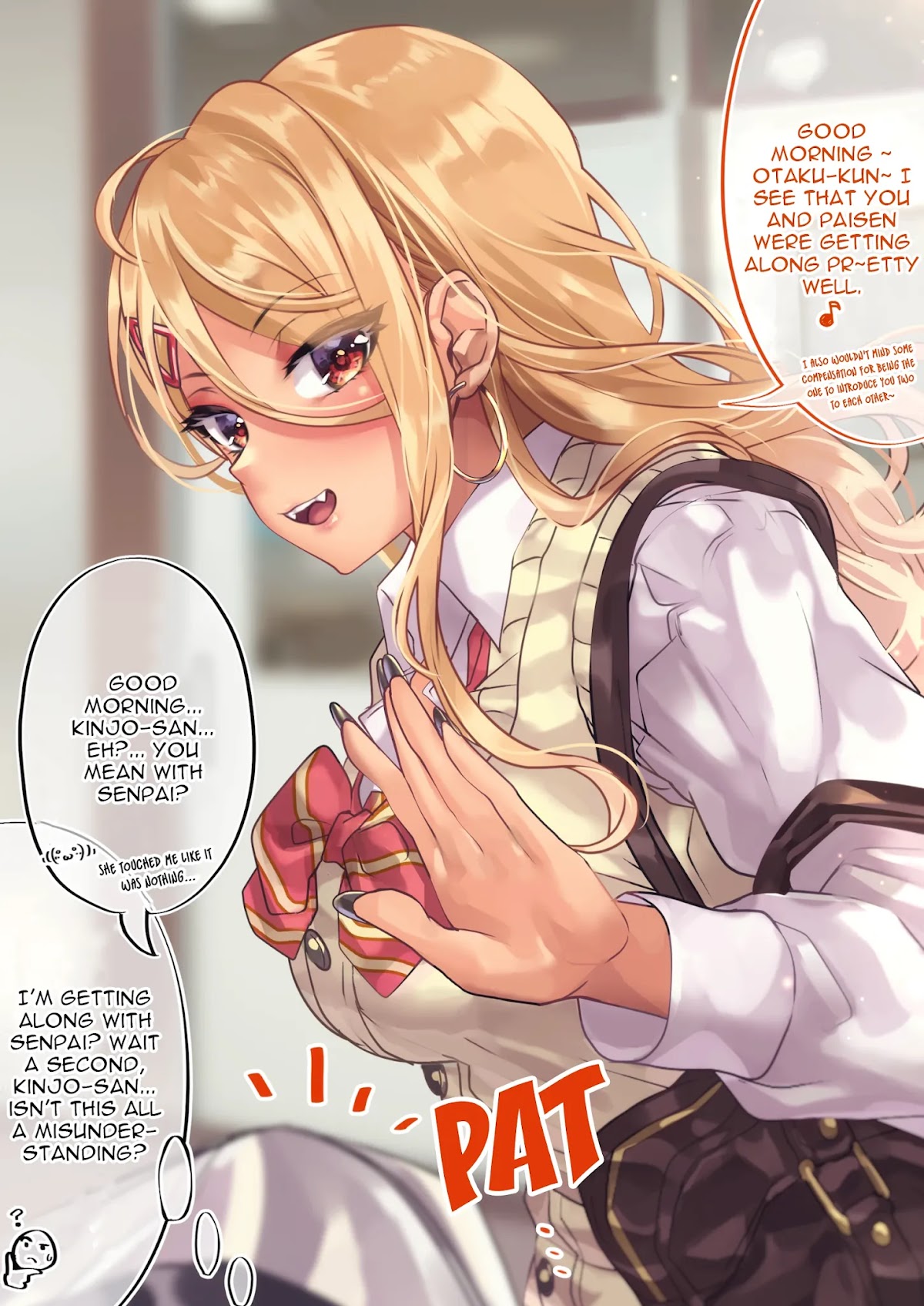The Story of an Otaku and a Gyaru Falling in Love Chapter 29 page 2 - Chapter 29: Affection Level: Kinjo 18% Himekawa -89% Osanai 30%