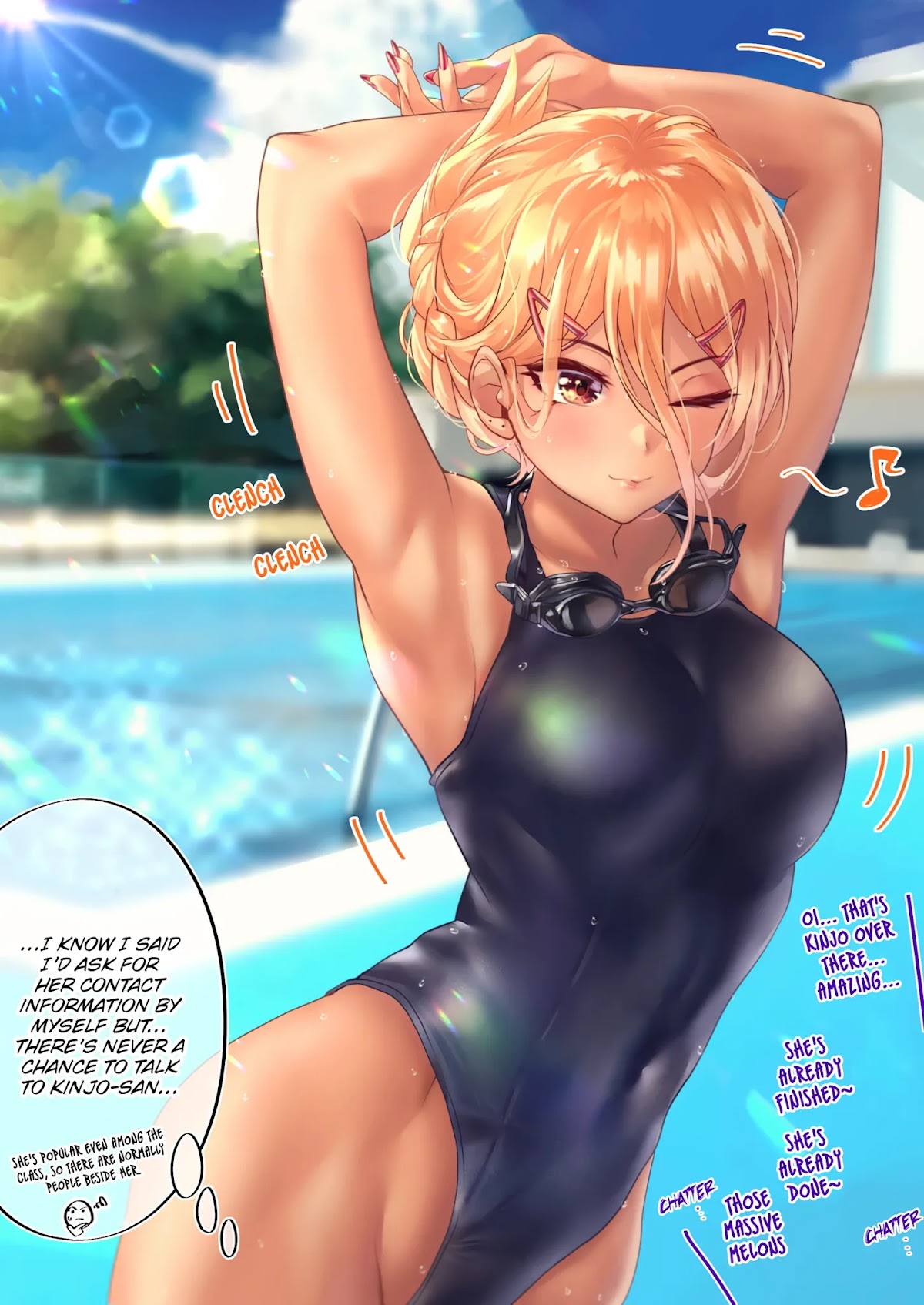 The Story of an Otaku and a Gyaru Falling in Love Chapter 39 page 1 - Chapter 39: Affection Level: Kinjo 24% Himekawa -91%