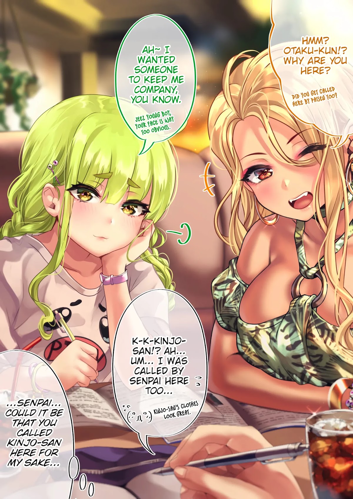 The Story of an Otaku and a Gyaru Falling in Love Chapter 42 page 3 - Chapter 42: Affection Level: Kinjo 28% Osanai 49%