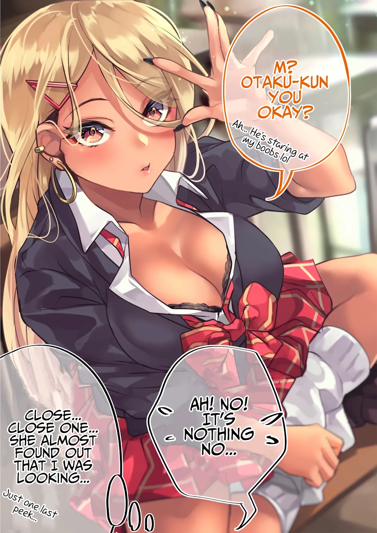 The Story of an Otaku and a Gyaru Falling in Love Chapter 5 page 2 - Chapter 5: Affection Level: Kinjo 1%