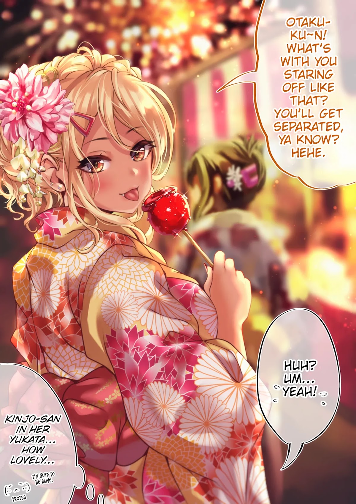 The Story of an Otaku and a Gyaru Falling in Love Chapter 57 page 1 - Chapter 57: Affection Level: Kinjo 37% Osanai 52%