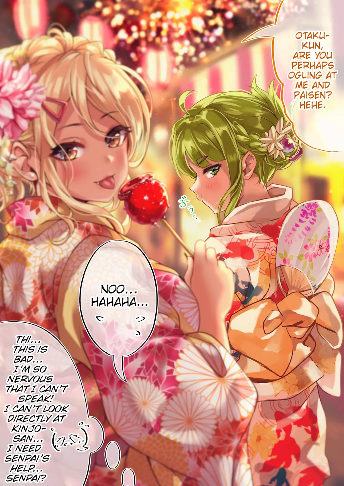 The Story of an Otaku and a Gyaru Falling in Love Chapter 57 page 2 - Chapter 57: Affection Level: Kinjo 37% Osanai 52%