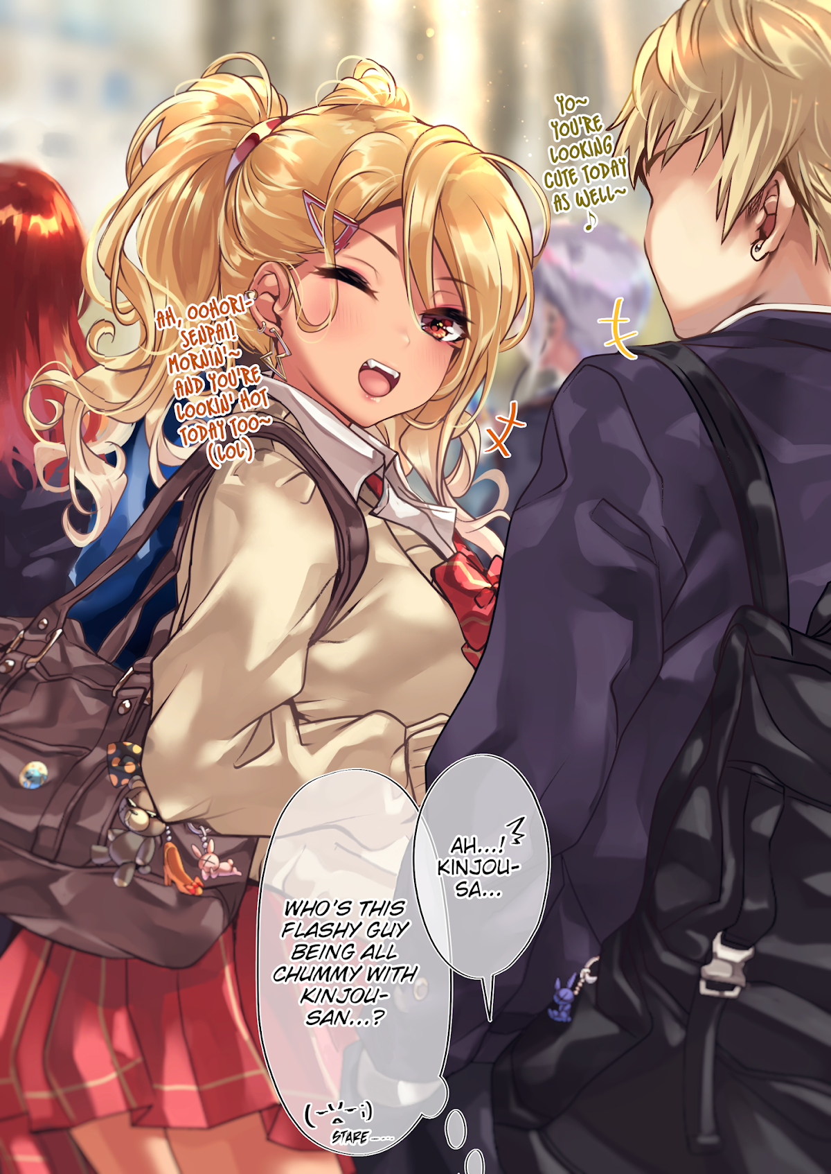 The Story of an Otaku and a Gyaru Falling in Love Chapter 69 page 1 - Chapter 69: Affection Level: Kinjo 45% Osanai 61%
