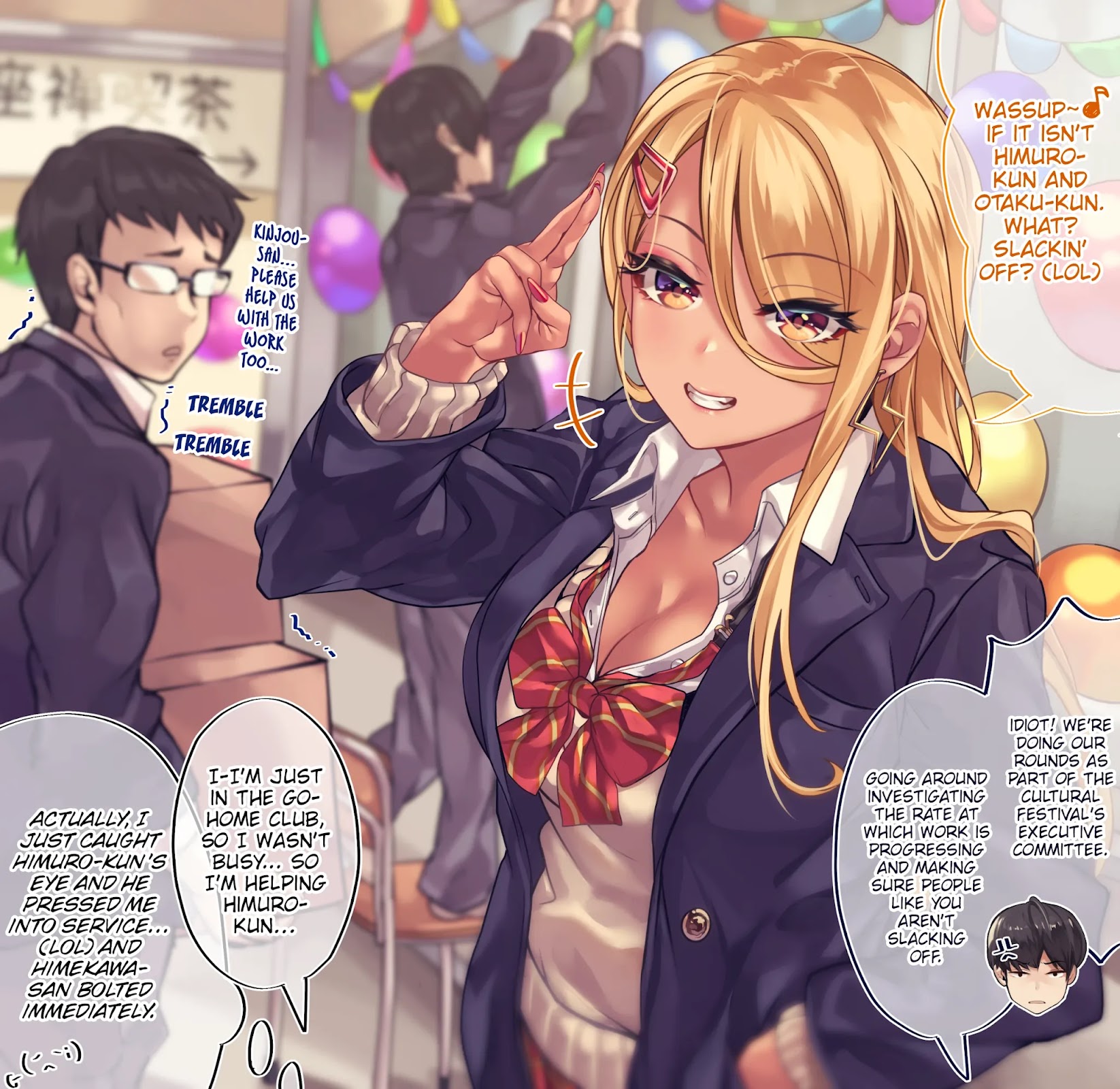 The Story of an Otaku and a Gyaru Falling in Love Chapter 79 page 1 - Chapter 79: Affection Level: Kinjo 50%