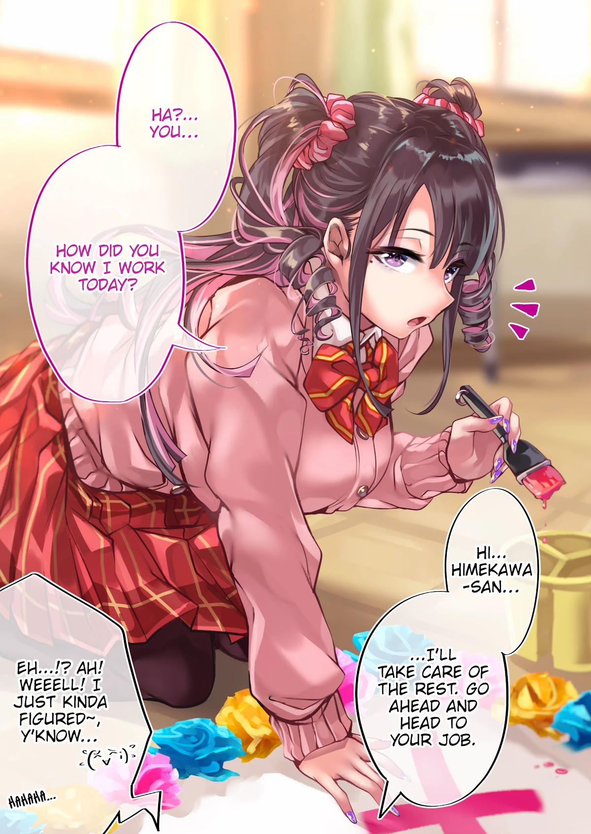 The Story of an Otaku and a Gyaru Falling in Love Chapter 83 page 2 - Chapter 83: Affection Level: Himekawa -90% Osanai 73%