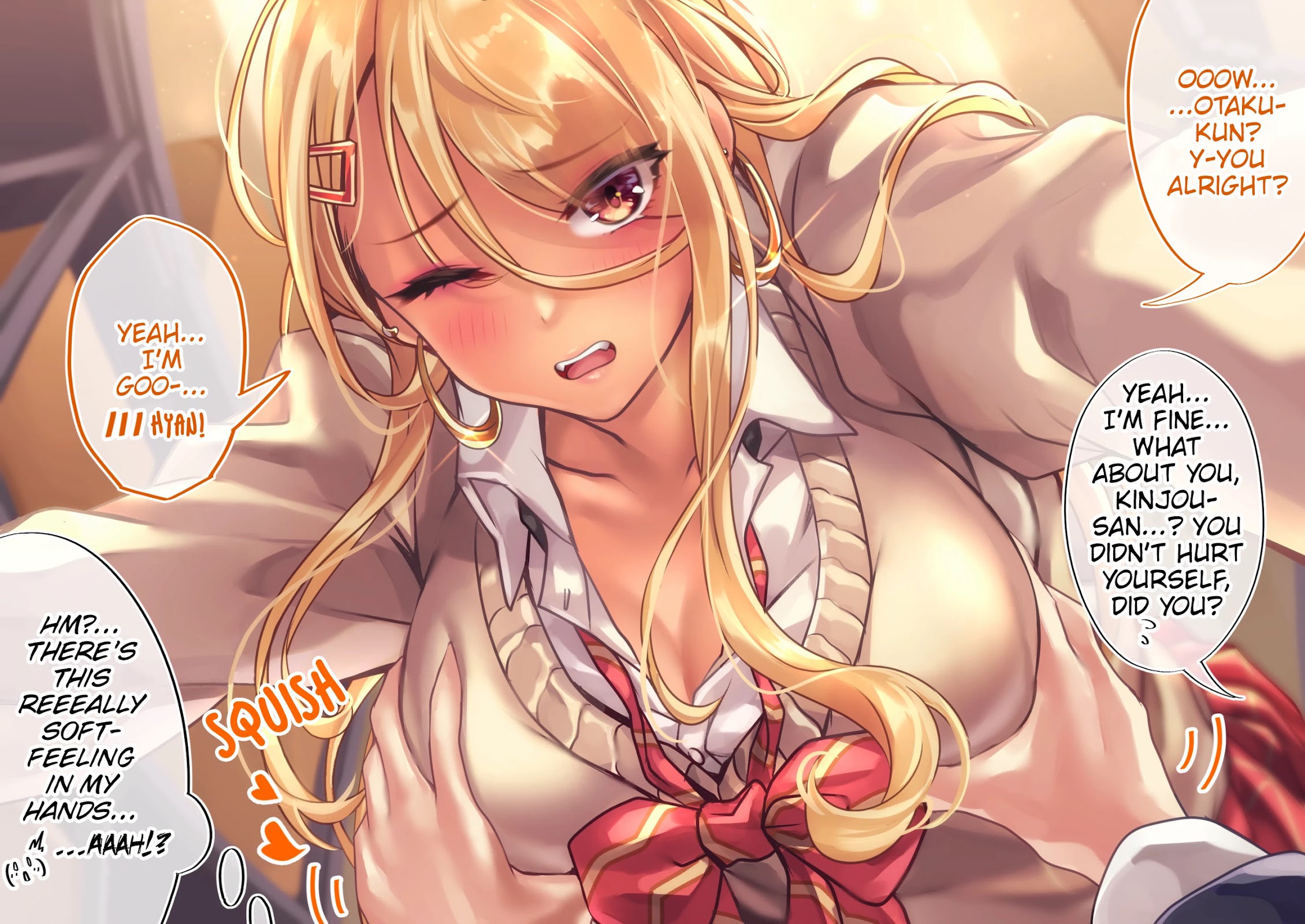 The Story of an Otaku and a Gyaru Falling in Love Chapter 86 page 1 - Chapter 86: Affection Level: Kinjo 60% Osanai 65%