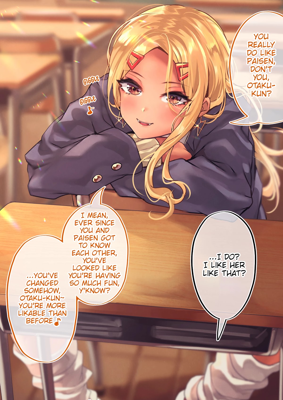The Story of an Otaku and a Gyaru Falling in Love Chapter 87 page 3 - Chapter 87: Affection Level: Kinjo 62% Osanai 68%