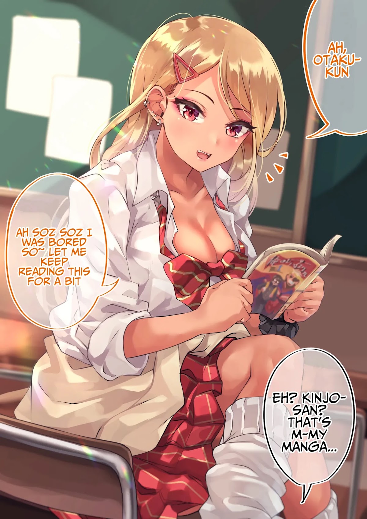 The Story of an Otaku and a Gyaru Falling in Love Chapter 9 page 1 - Chapter 9: Affection Level: Kinjo 5%